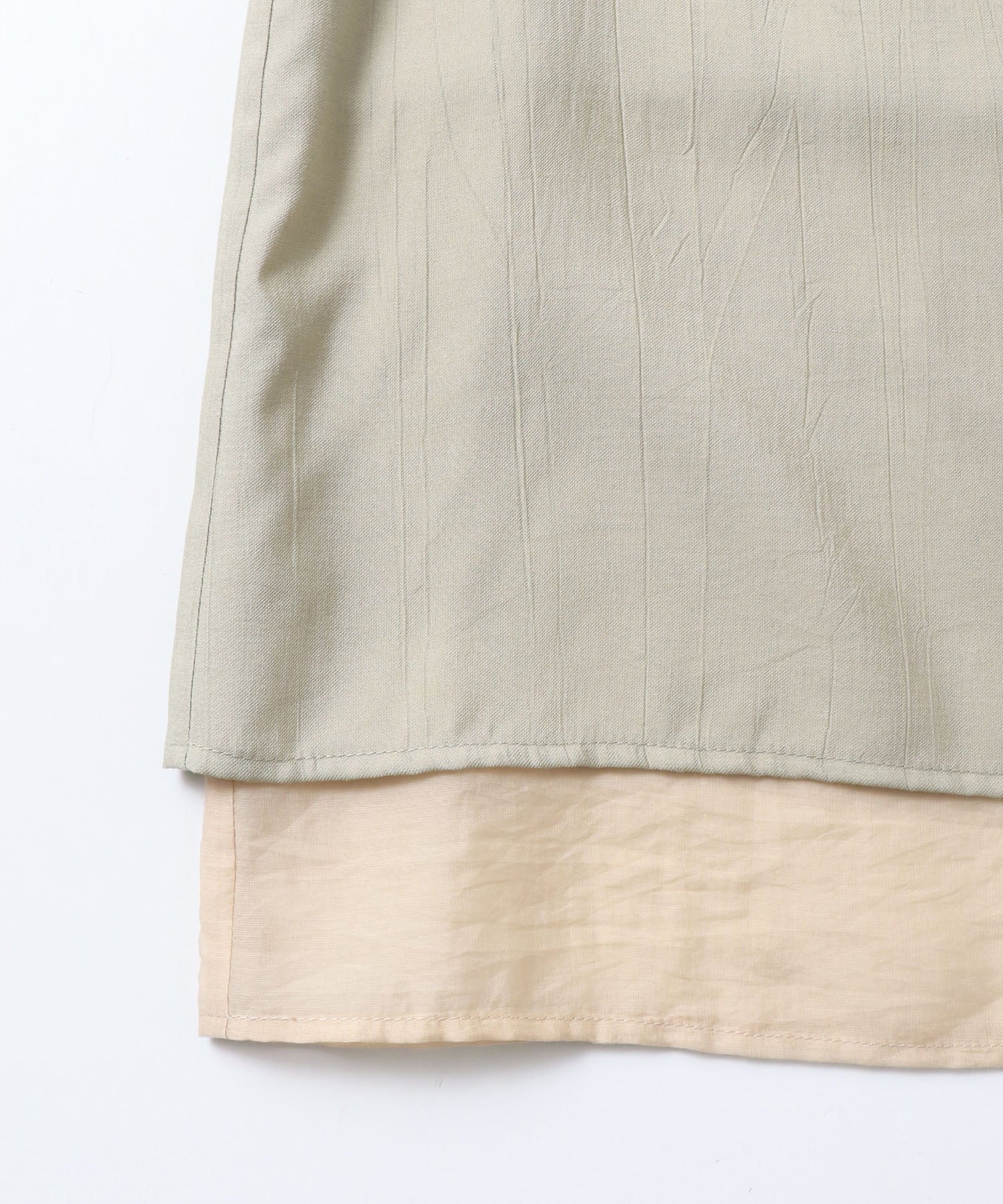 ワッシャーサテン ゆるタンクトップ