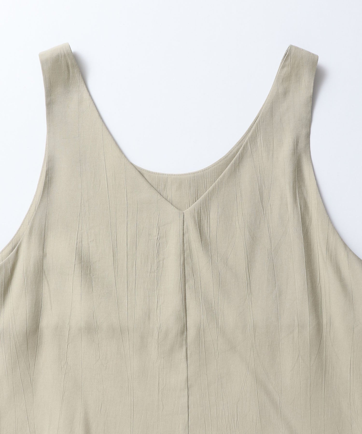 ワッシャーサテン ゆるタンクトップ