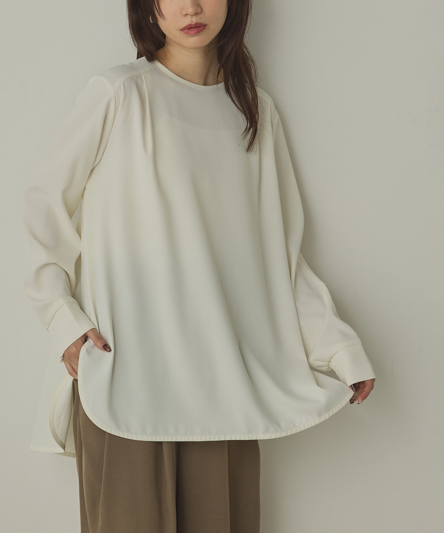 ストレッチジョーゼット 万能ブラウス