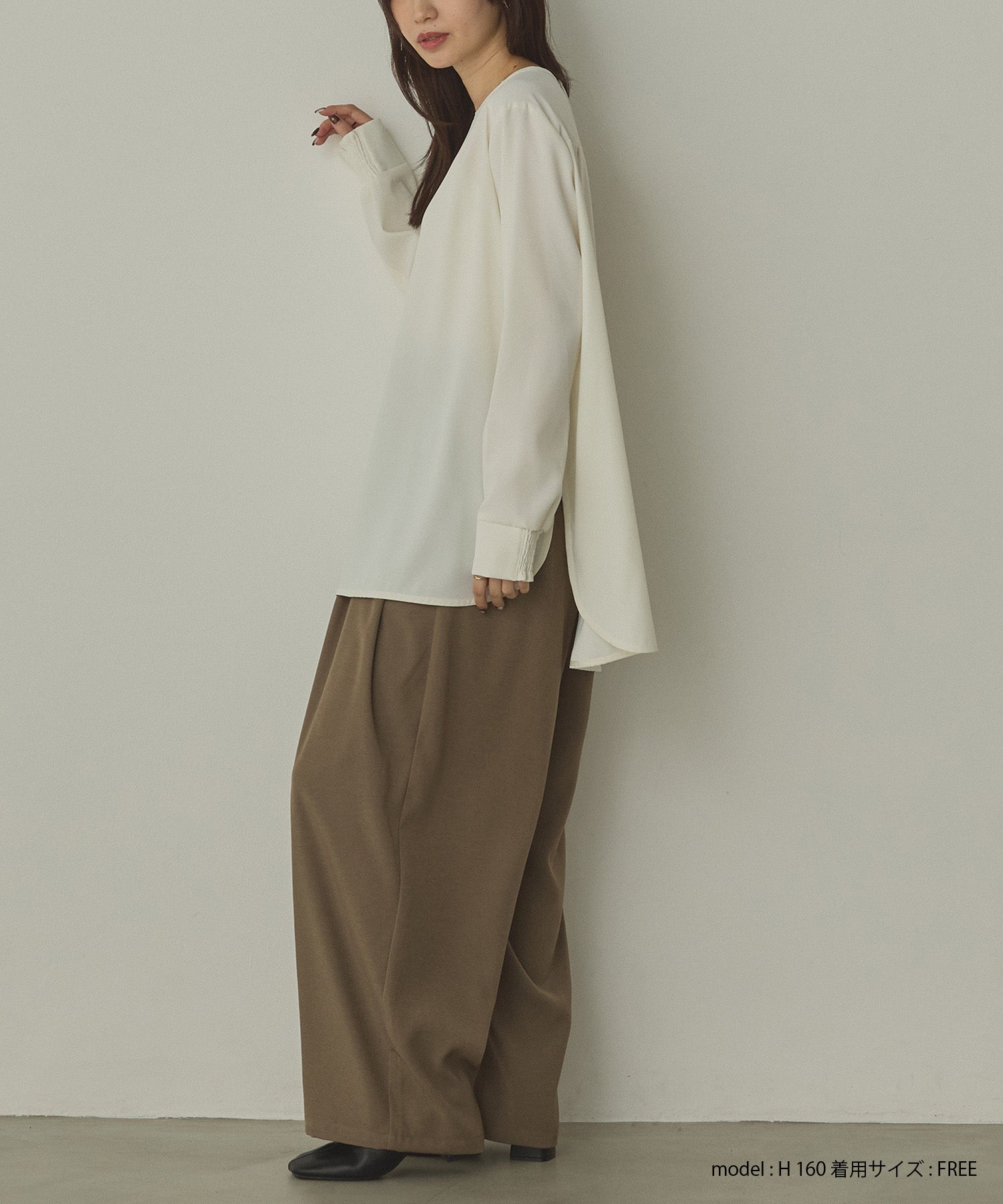 ストレッチジョーゼット 万能ブラウス