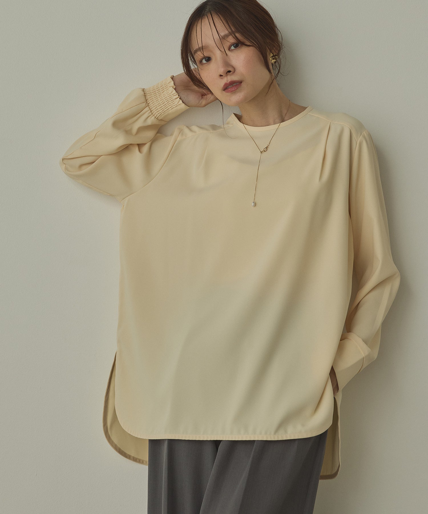 ストレッチジョーゼット 万能ブラウス