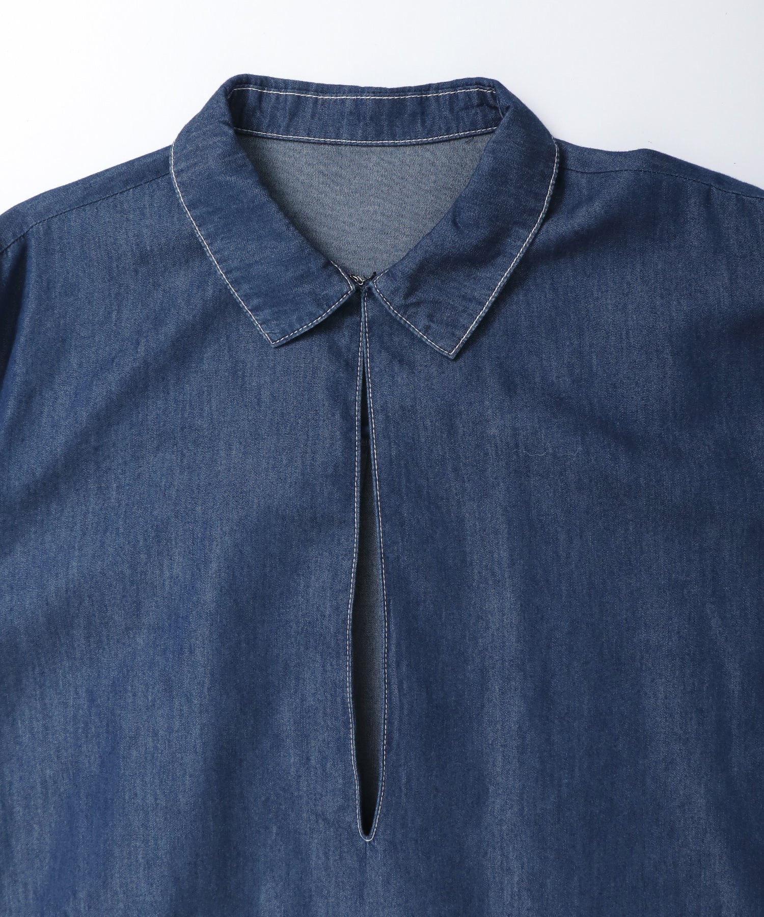 BROAD/TENCEL DENIM SKIPPER SHIRT