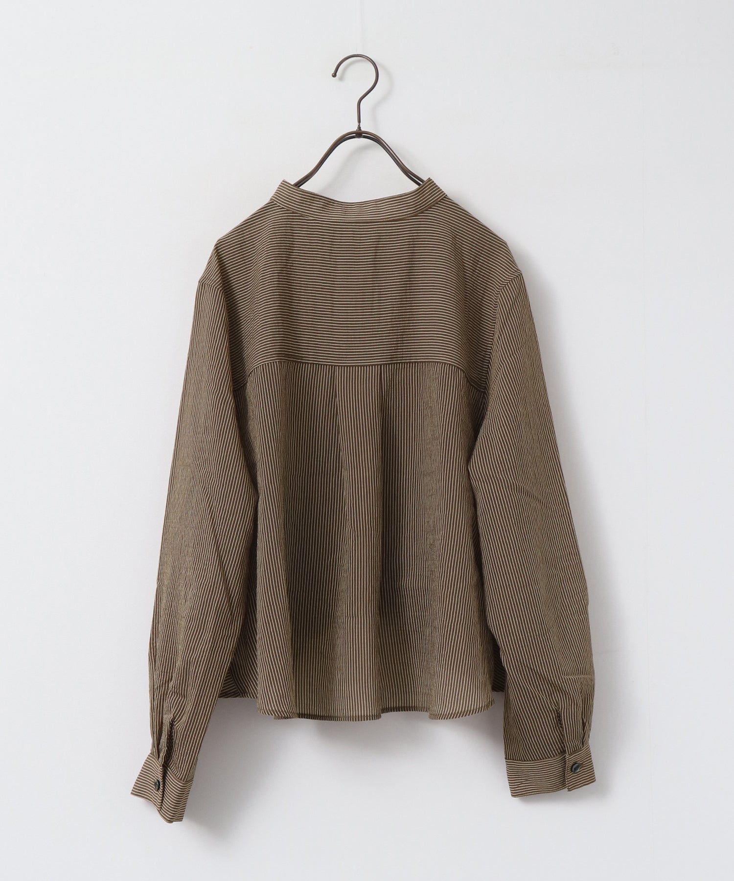 GROSGRAIN STRIPED TWIST SHIRT