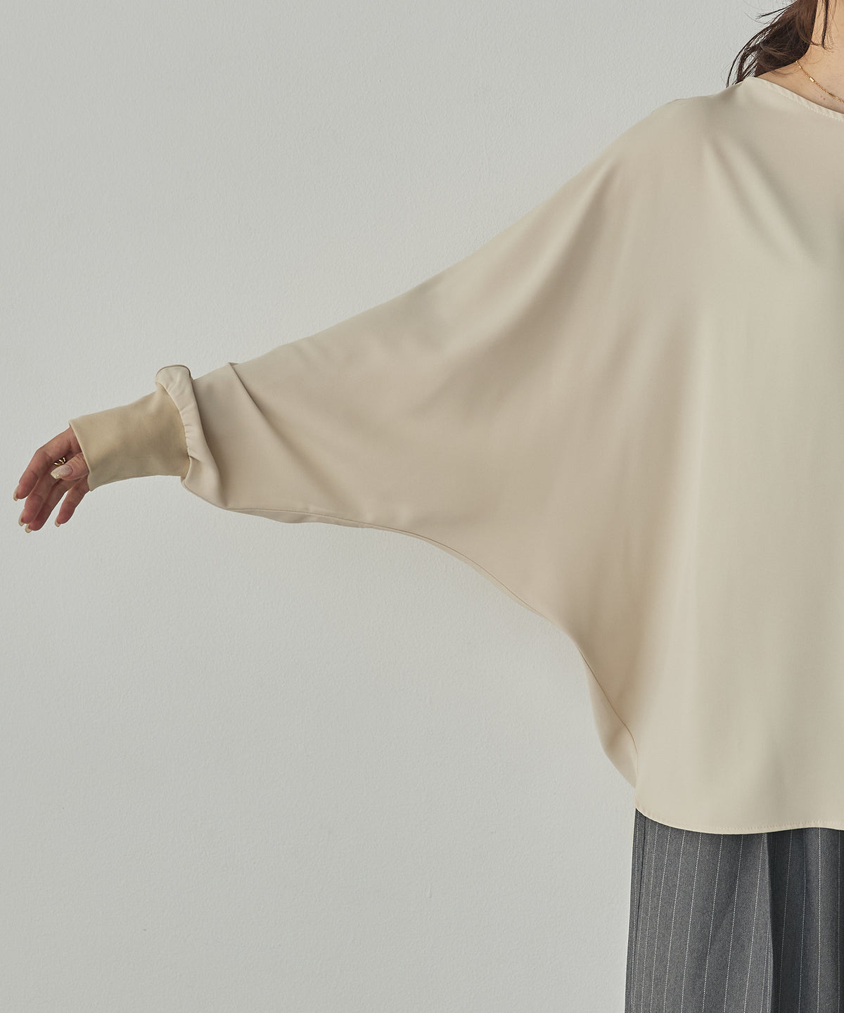 GEORGETTE DOLMAN-SLEEVE TOPS