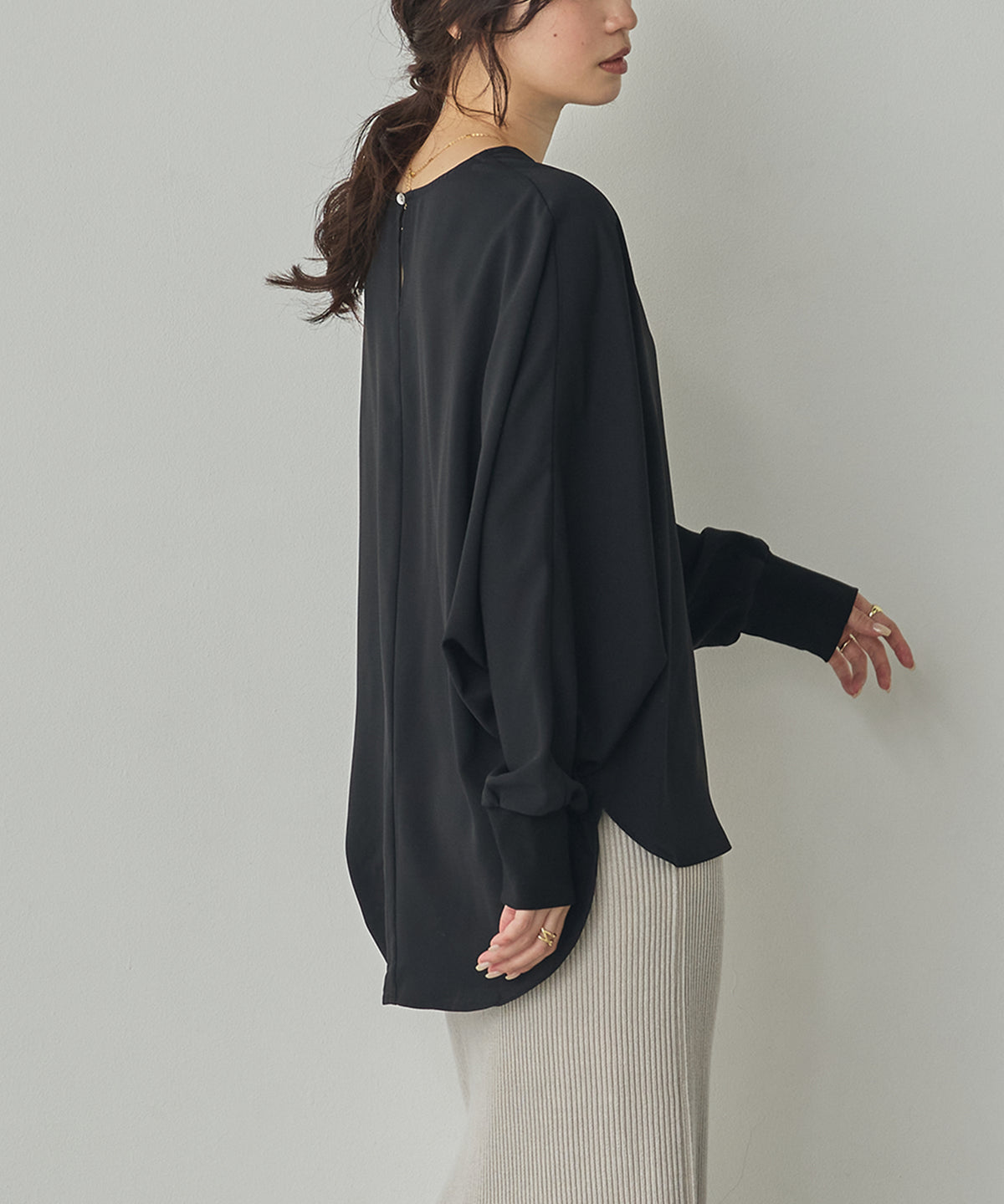 GEORGETTE DOLMAN-SLEEVE TOPS