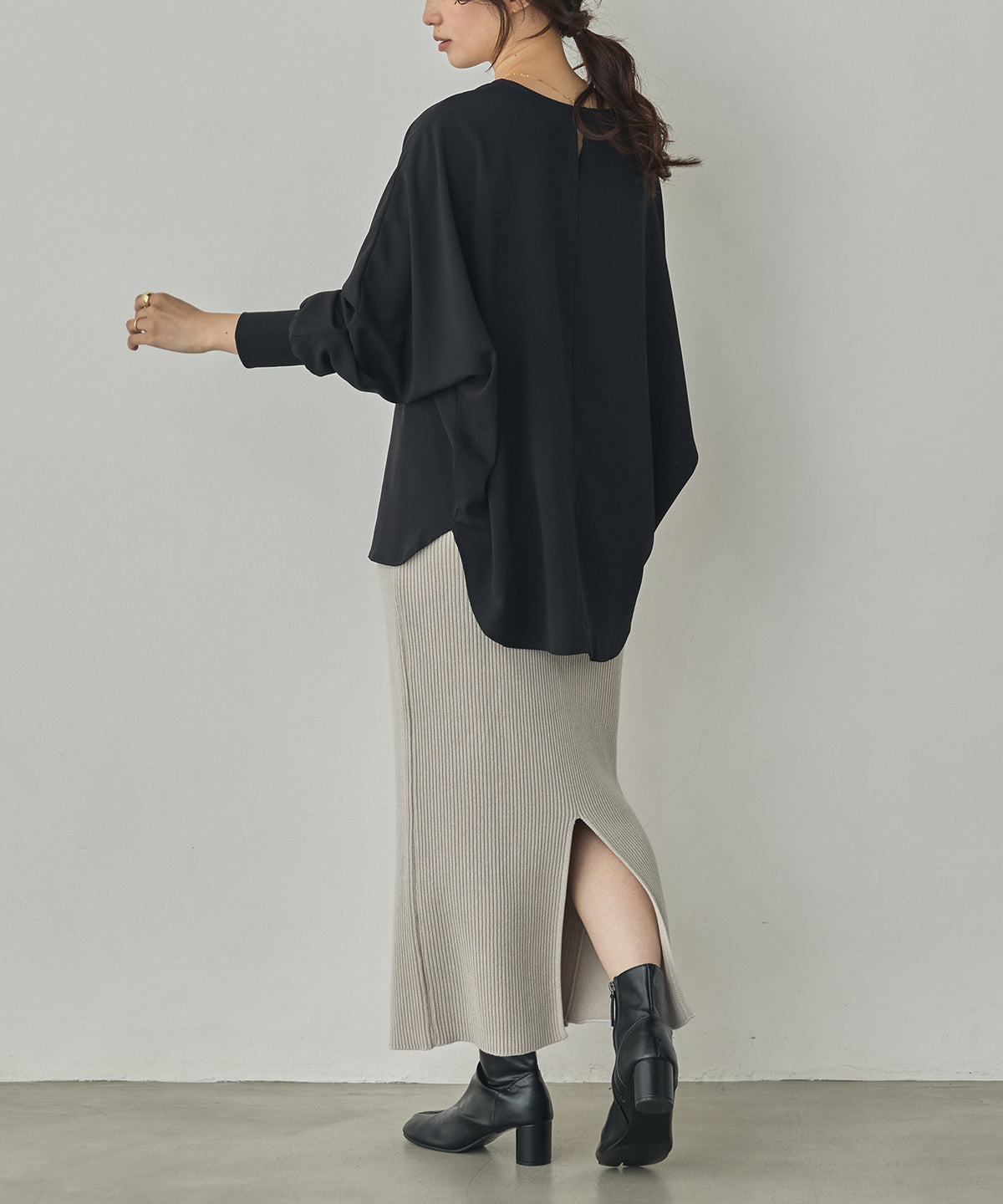 GEORGETTE DOLMAN-SLEEVE TOPS
