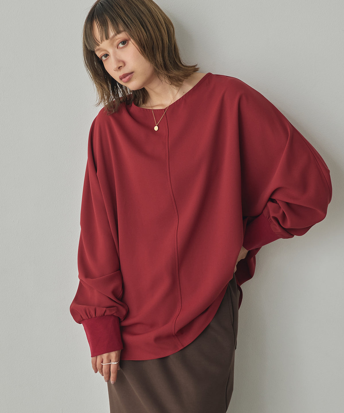 GEORGETTE DOLMAN-SLEEVE TOPS