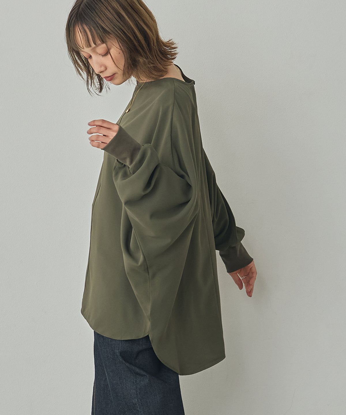 GEORGETTE DOLMAN-SLEEVE TOPS
