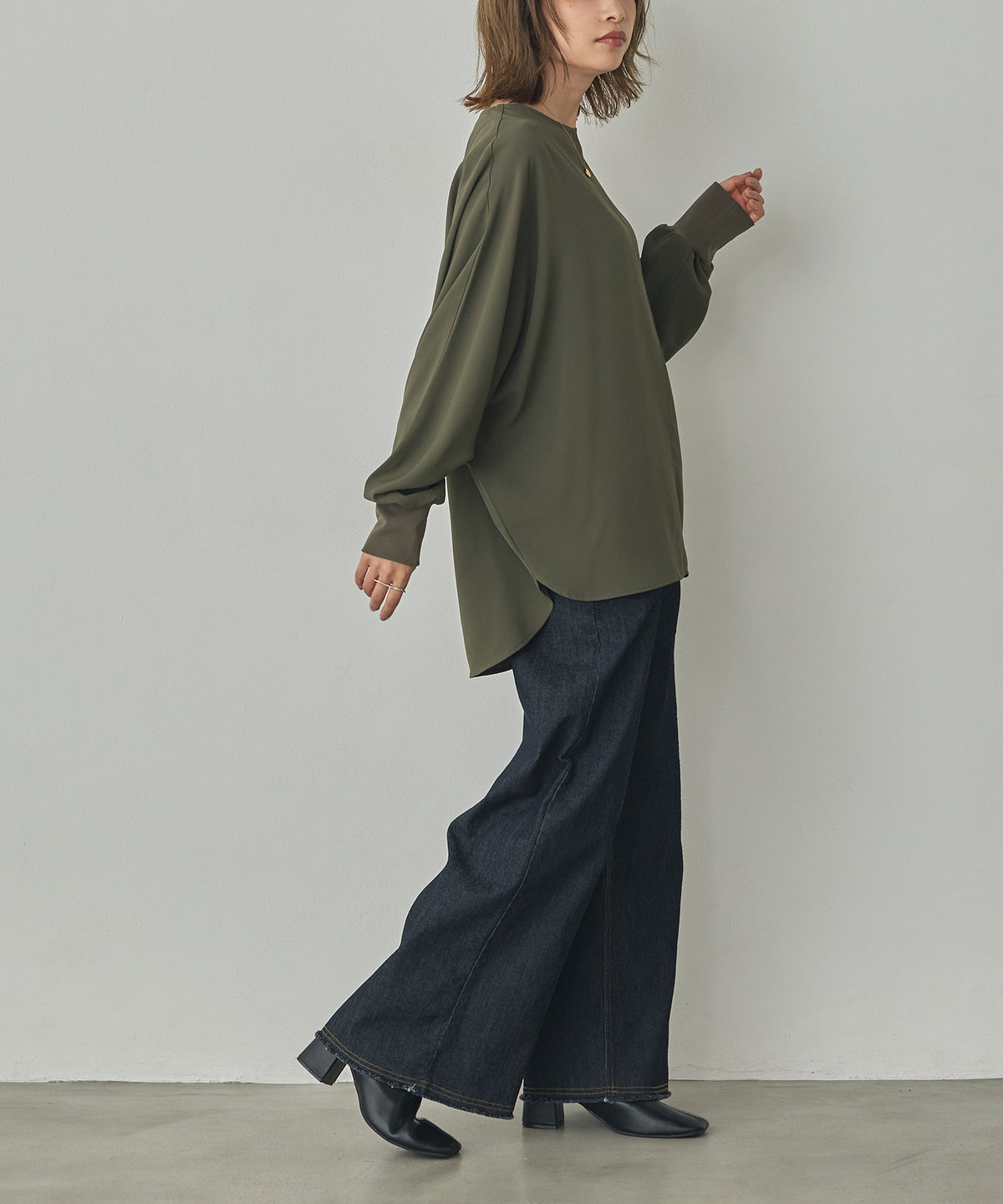 GEORGETTE DOLMAN-SLEEVE TOPS