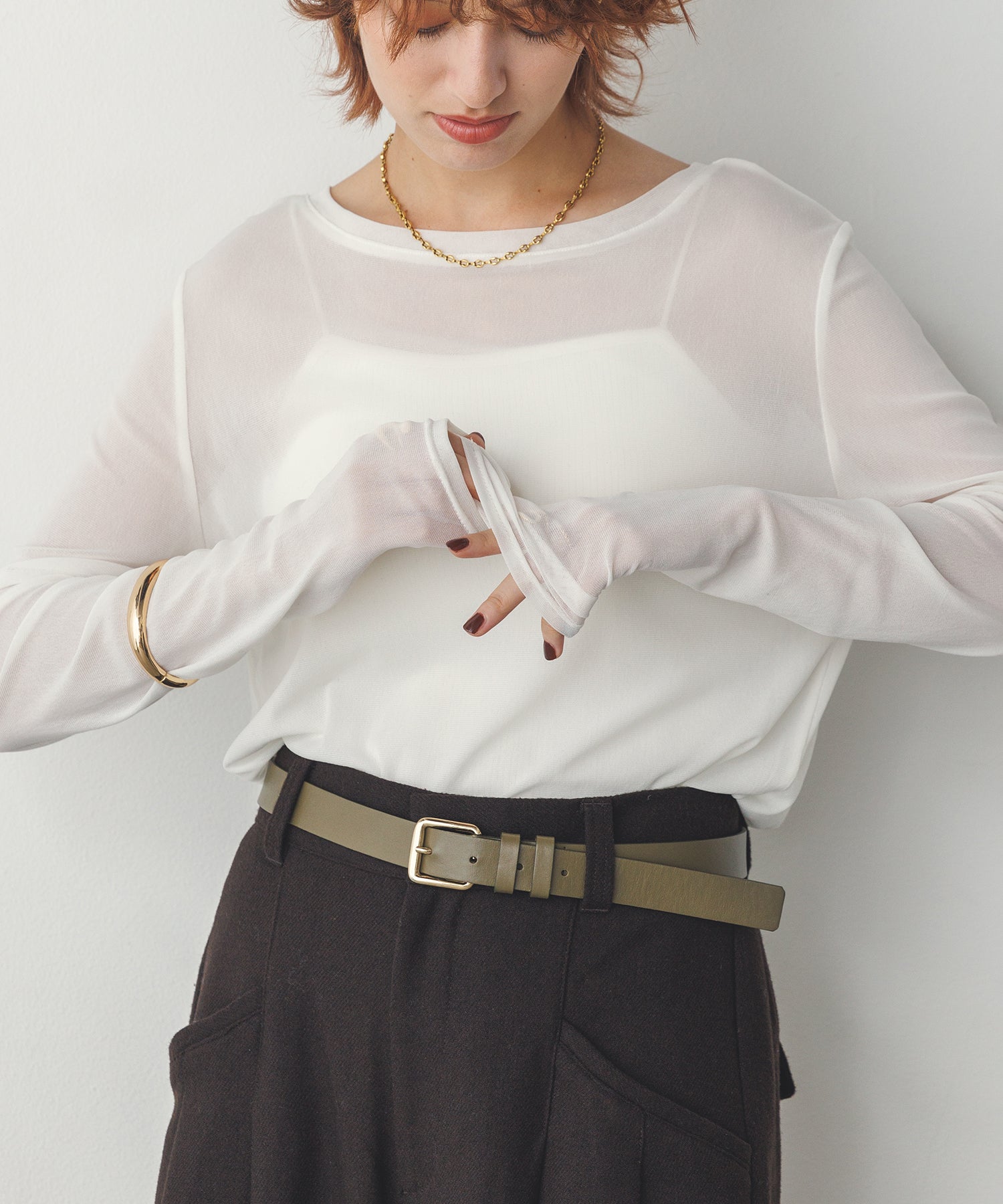 CREW NECK SHEER TOPS