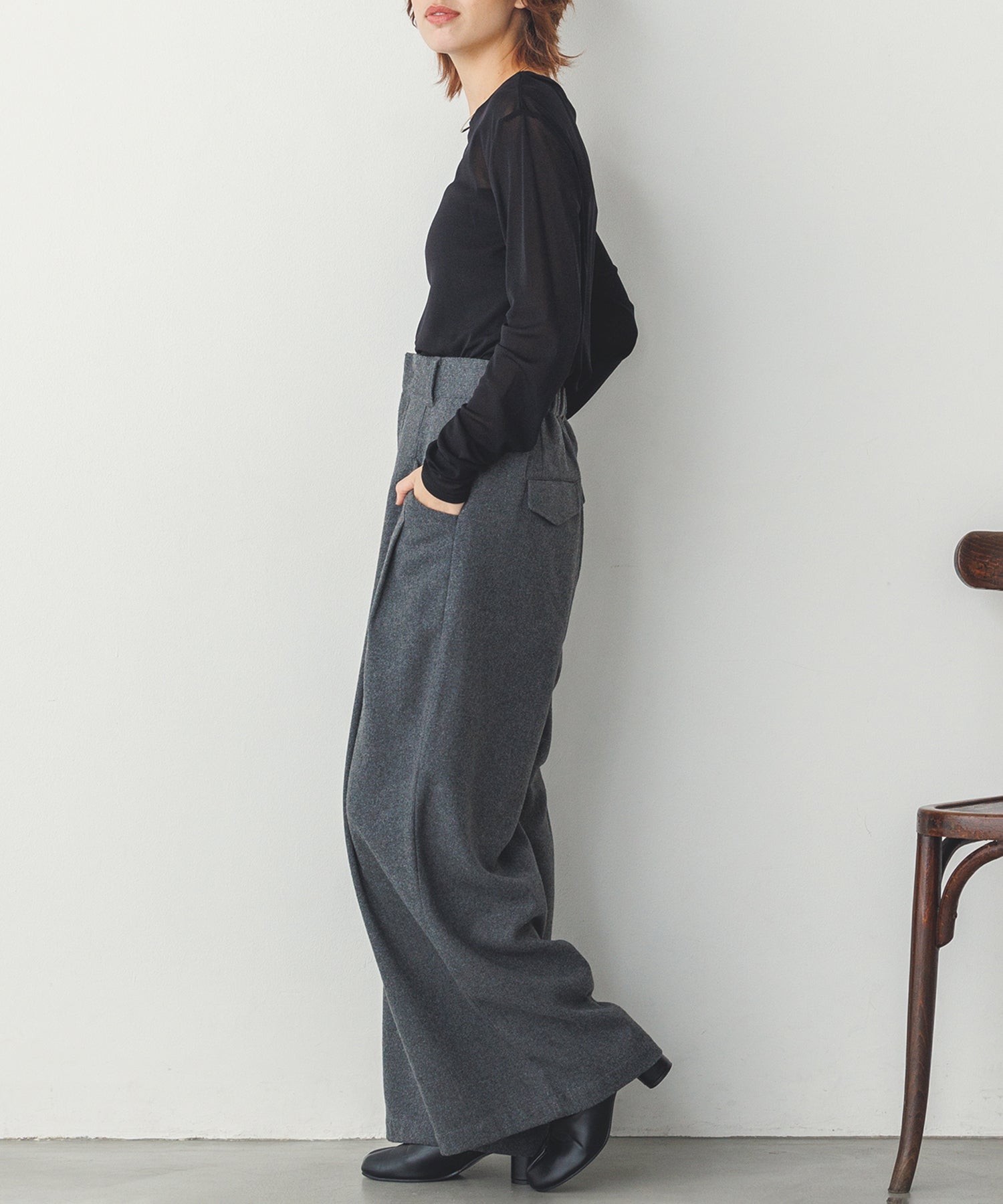 model : H160 着用サイズ : FREE