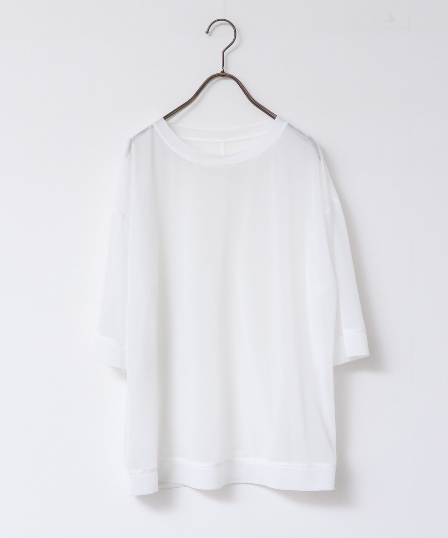 【再入荷】シアー半袖Tシャツ