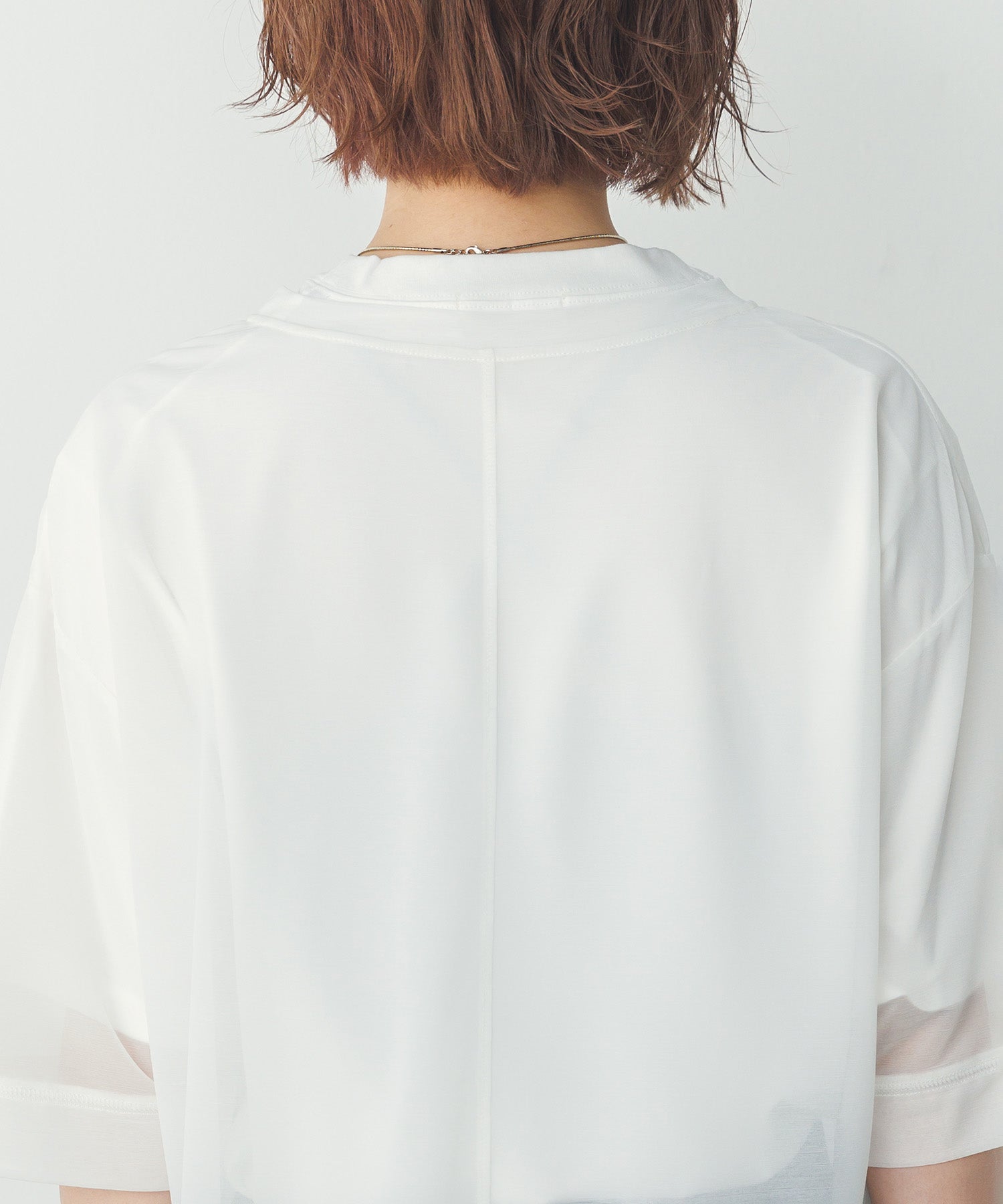 【再入荷】シアー半袖Tシャツ