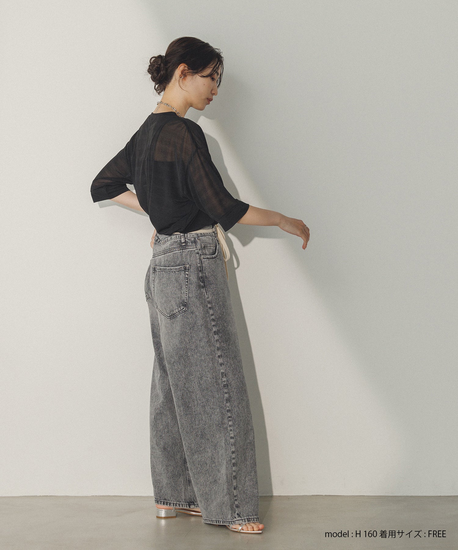 【再入荷】シアー半袖Tシャツ