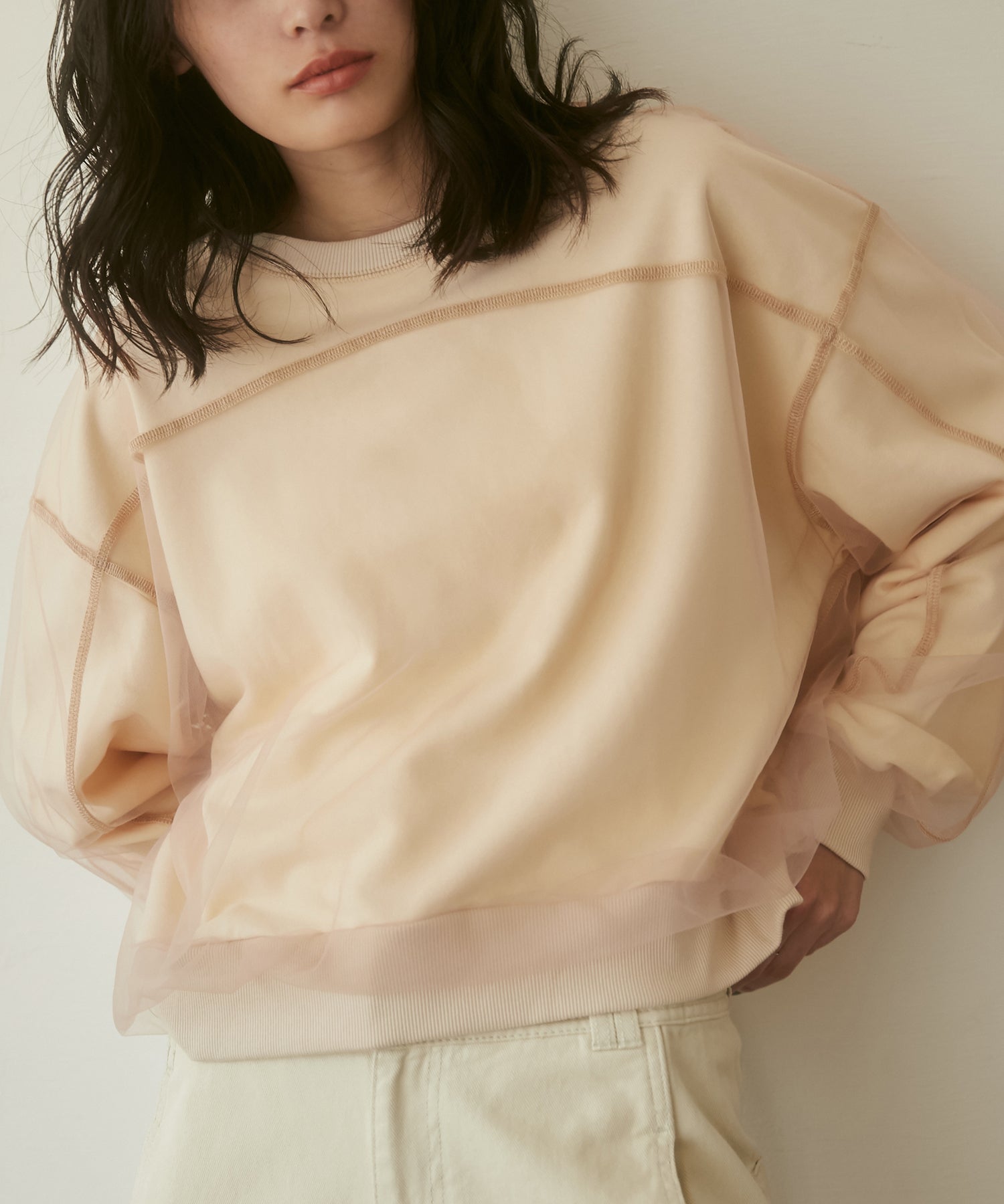 【新色追加】チュールスウェット トップス
