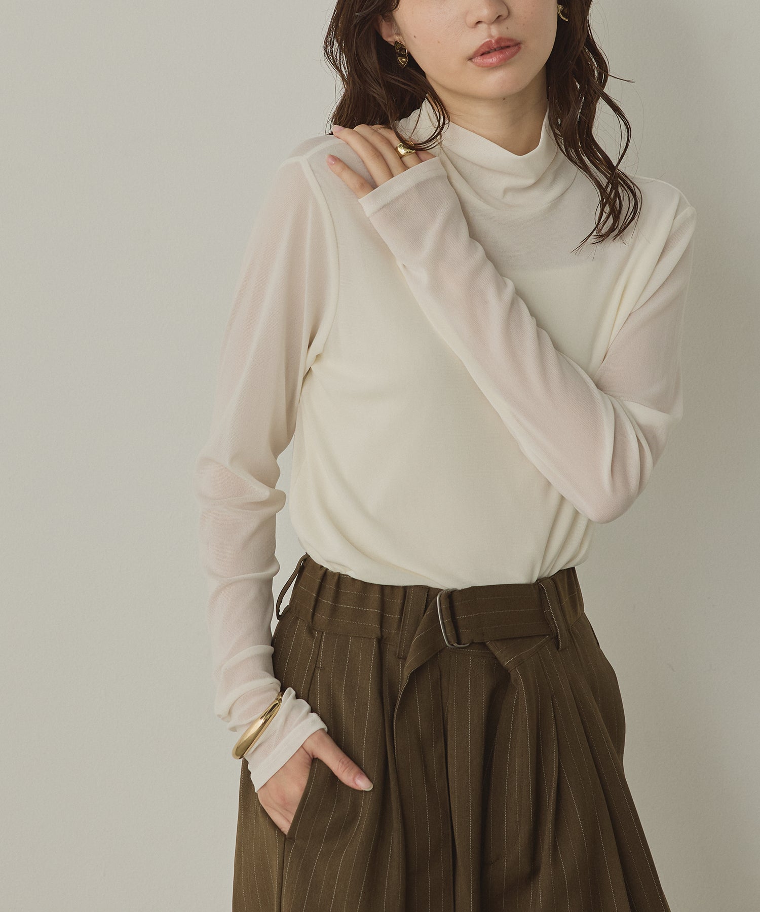 POWER NET TURTLE SHEER TOPS