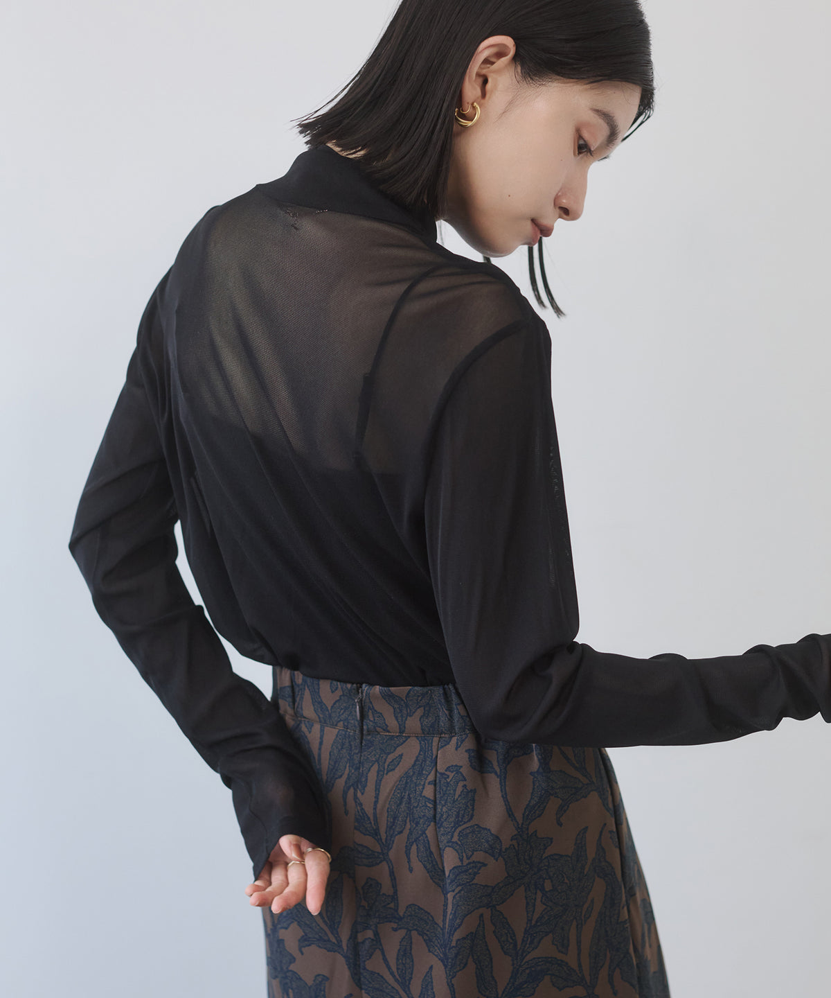 POWER NET TURTLE SHEER TOPS