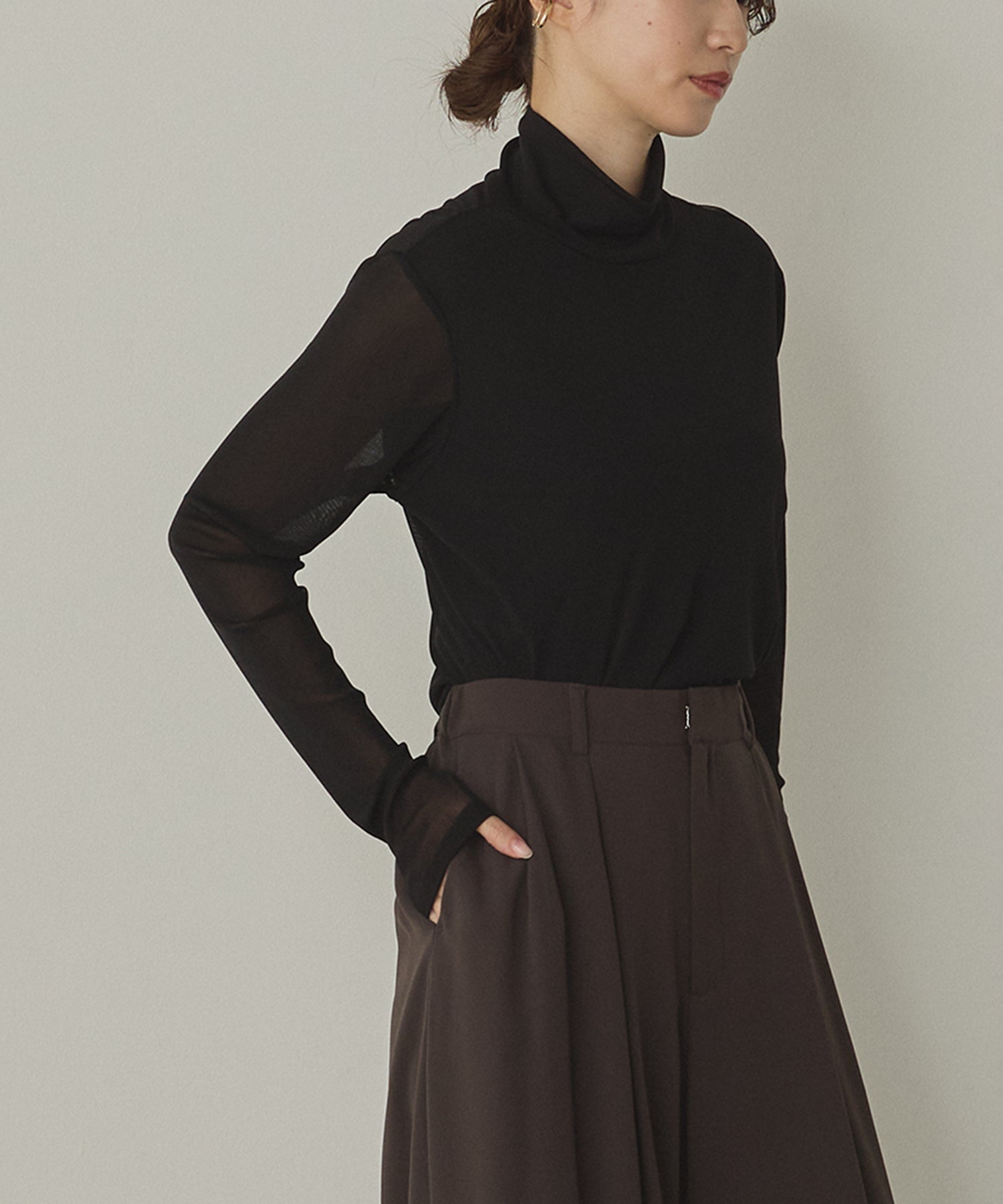 POWER NET TURTLE SHEER TOPS