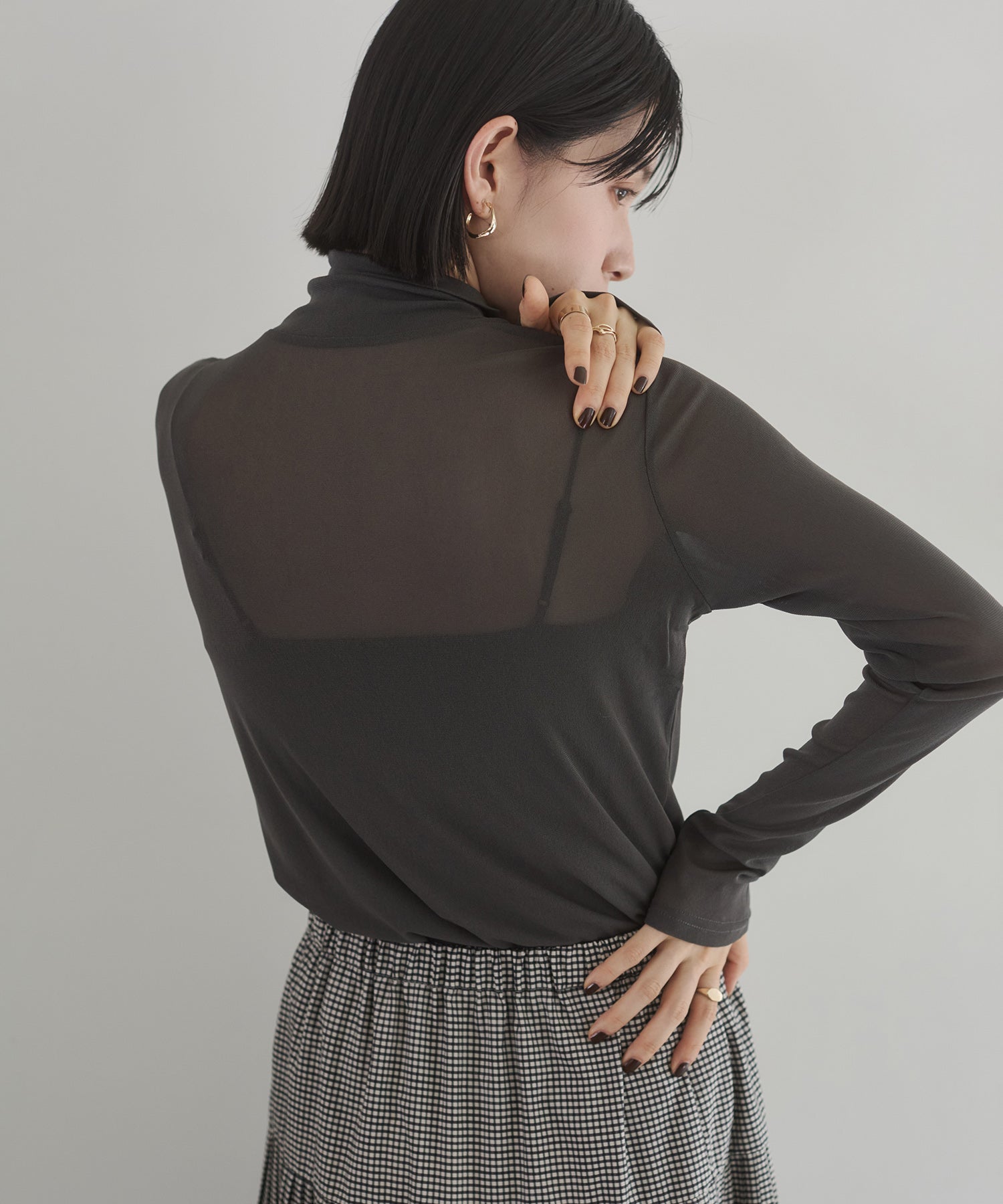 POWER NET TURTLE SHEER TOPS