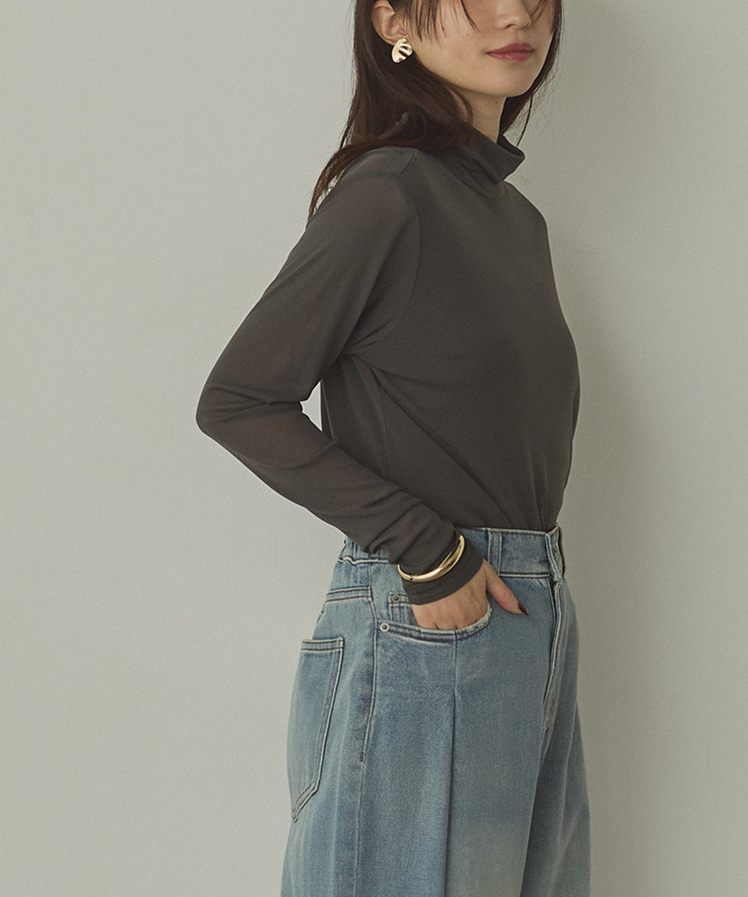 POWER NET TURTLE SHEER TOPS