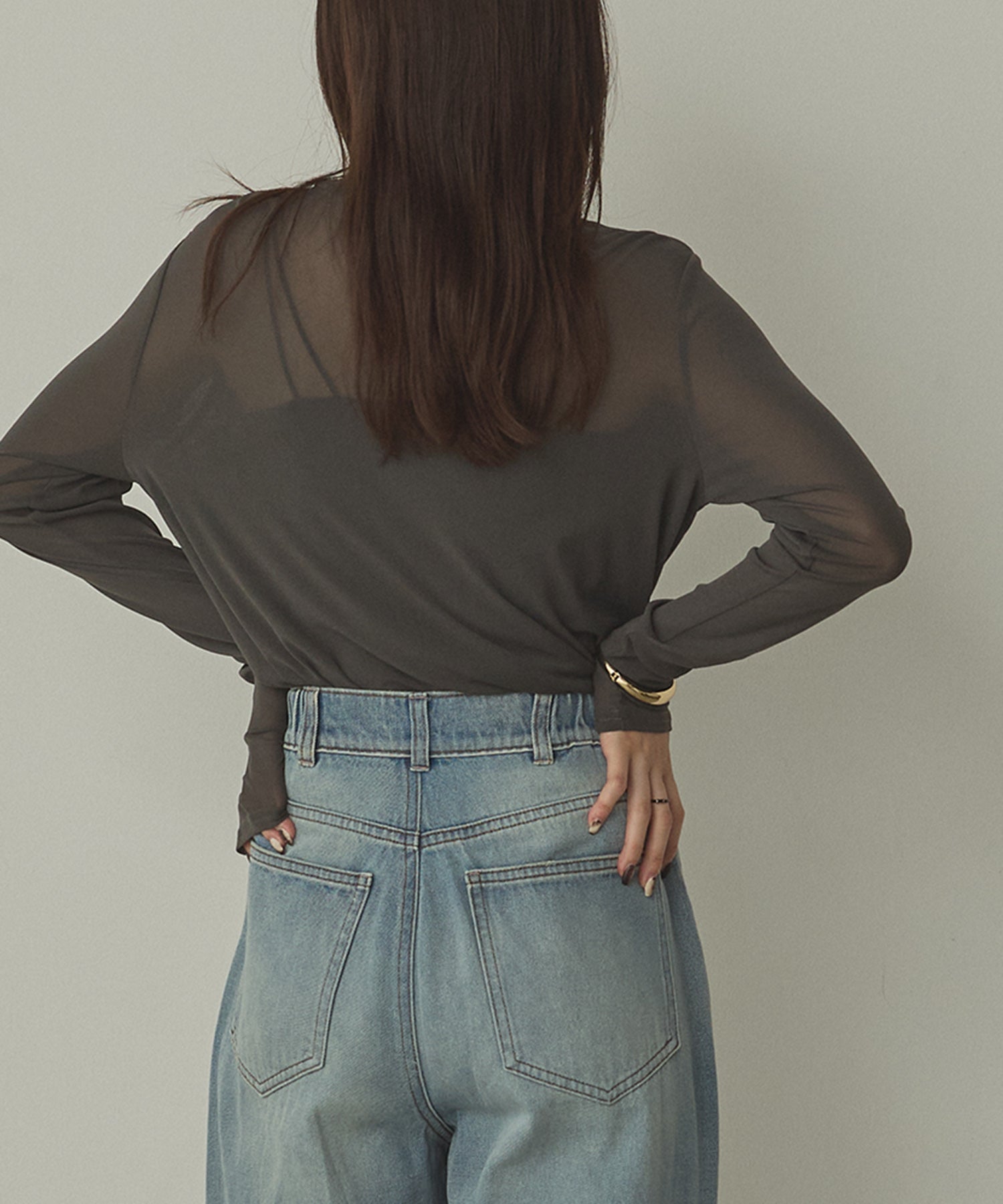 POWER NET TURTLE SHEER TOPS