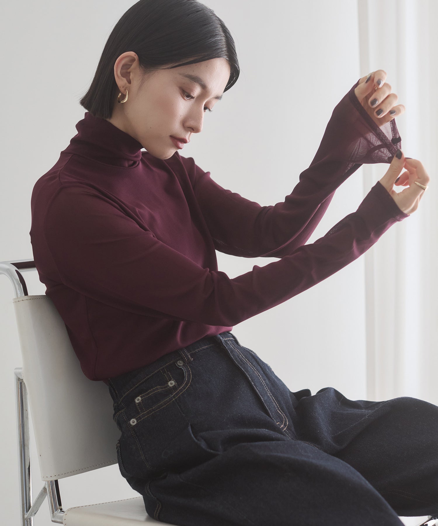 POWER NET TURTLE SHEER TOPS