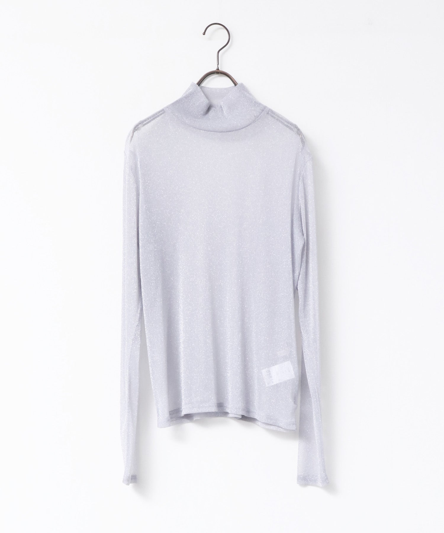 【新色追加】ラメシアー ハイネックトップス