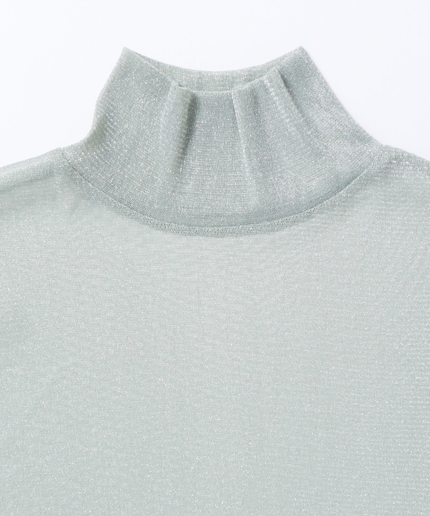 【新色追加】ラメシアー ハイネックトップス