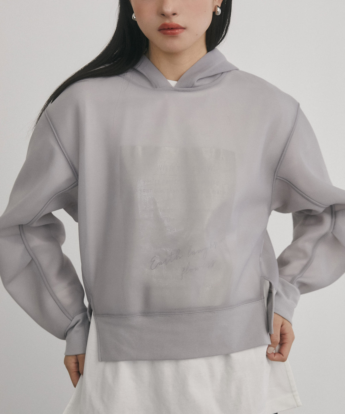 SHEER CARDBOARD HOODIE