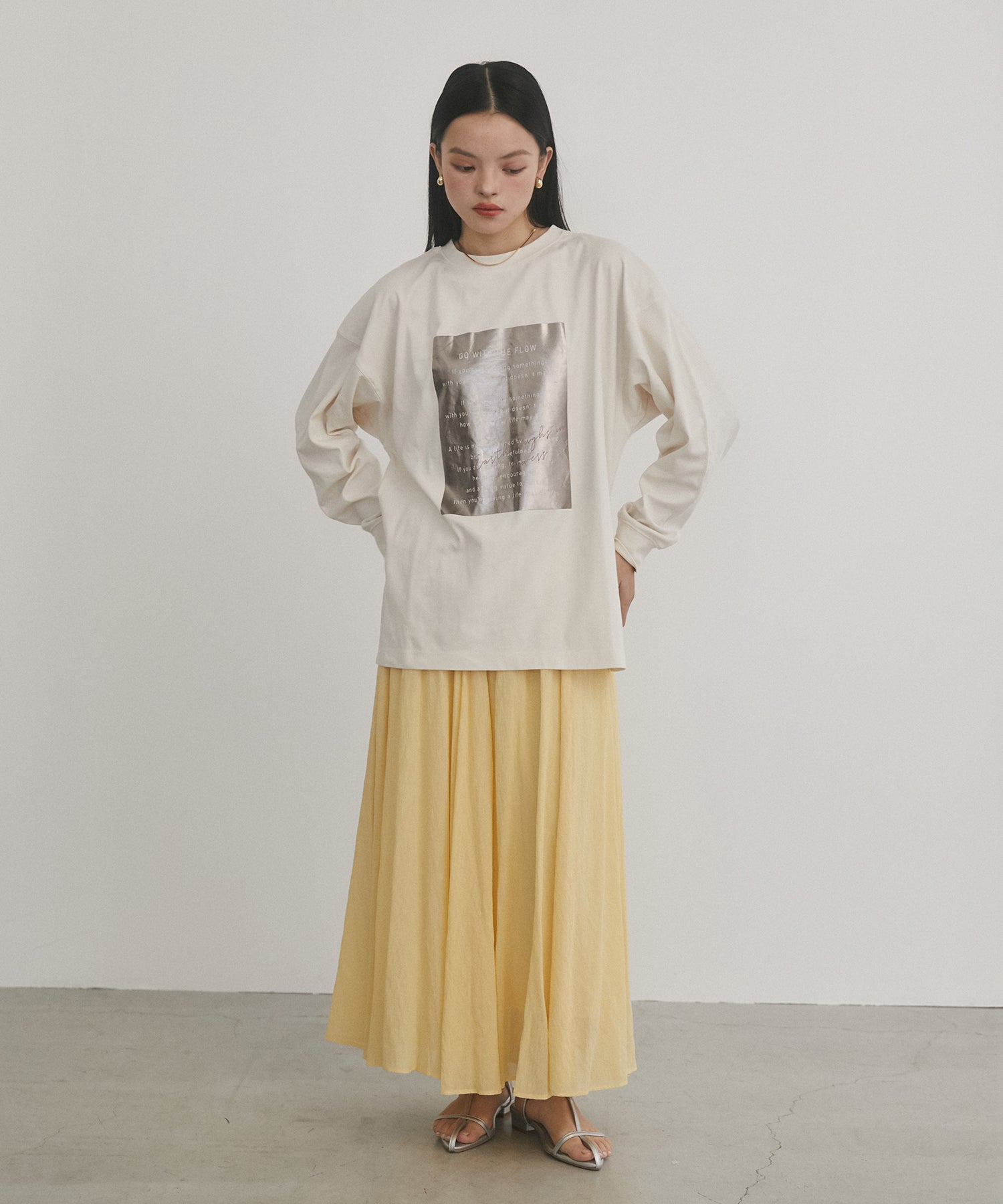 箔プリント ロンT