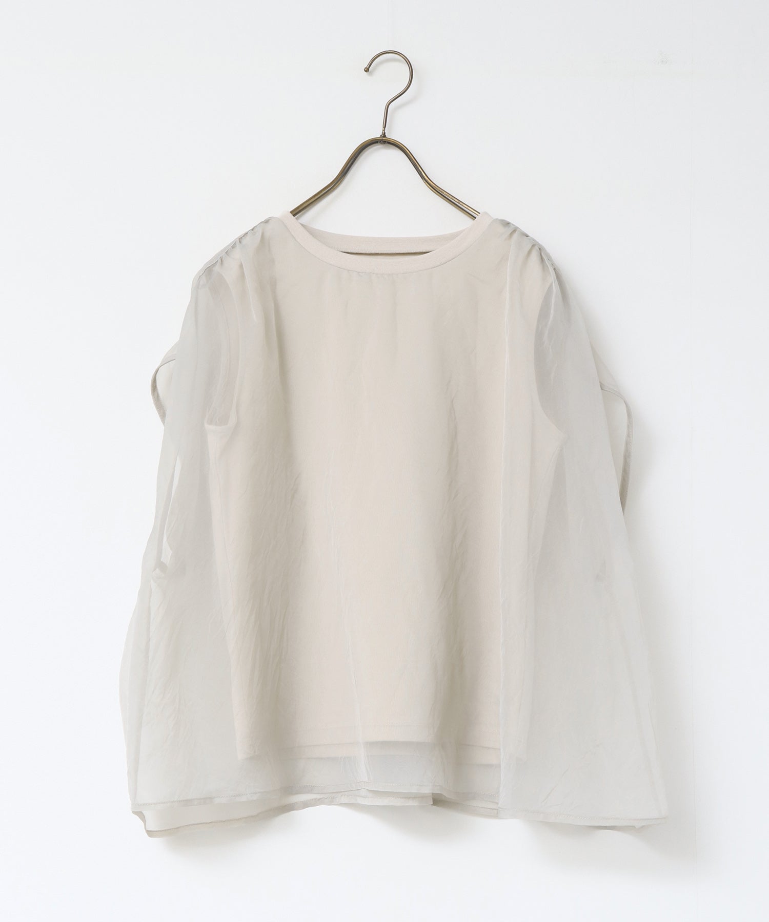 ニュアンス シアーレイヤードトップス