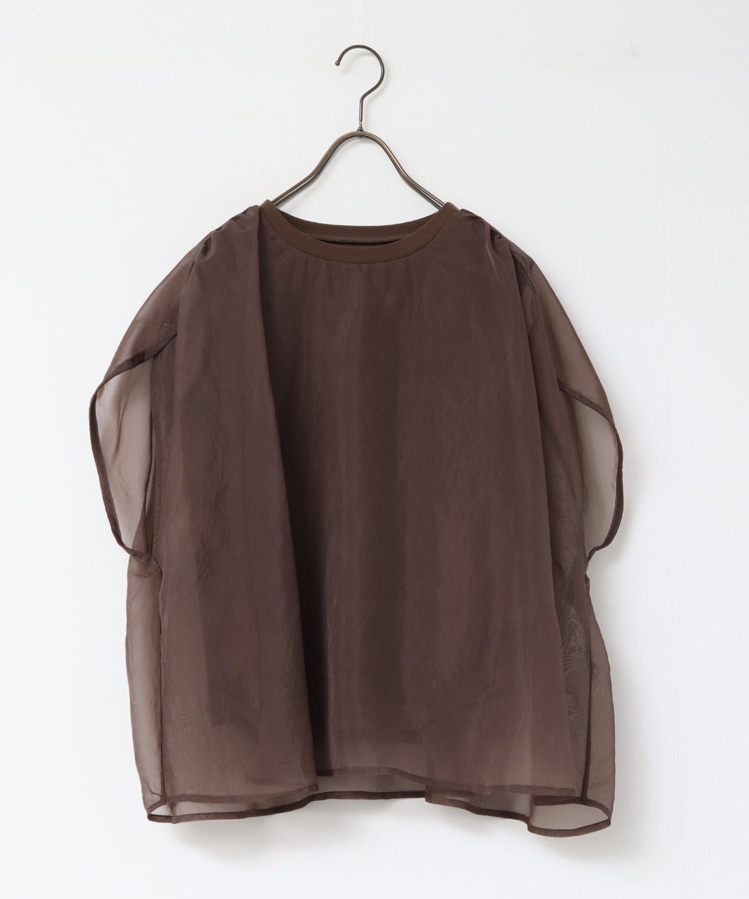 ニュアンス シアーレイヤードトップス