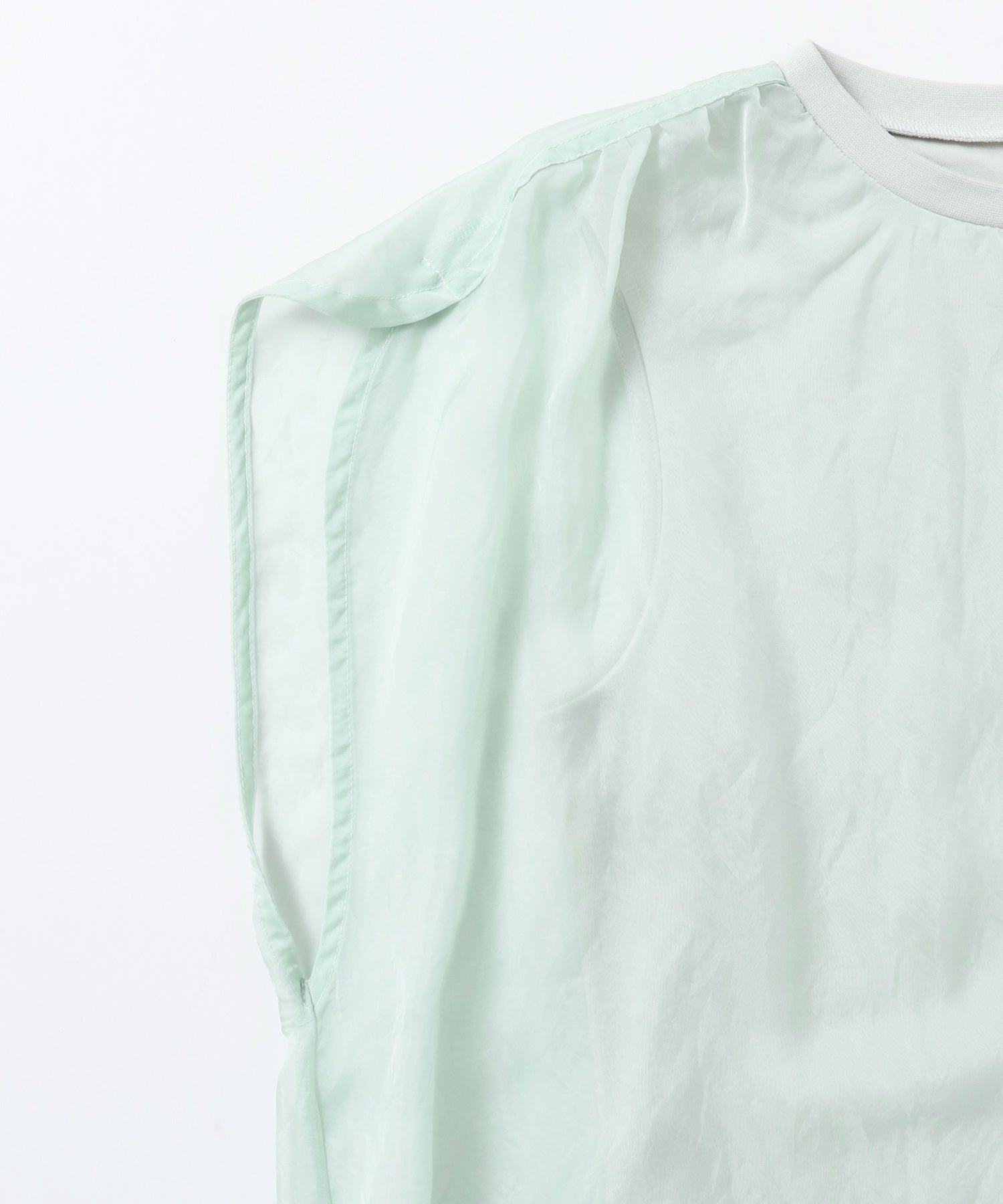 ニュアンス シアーレイヤードトップス