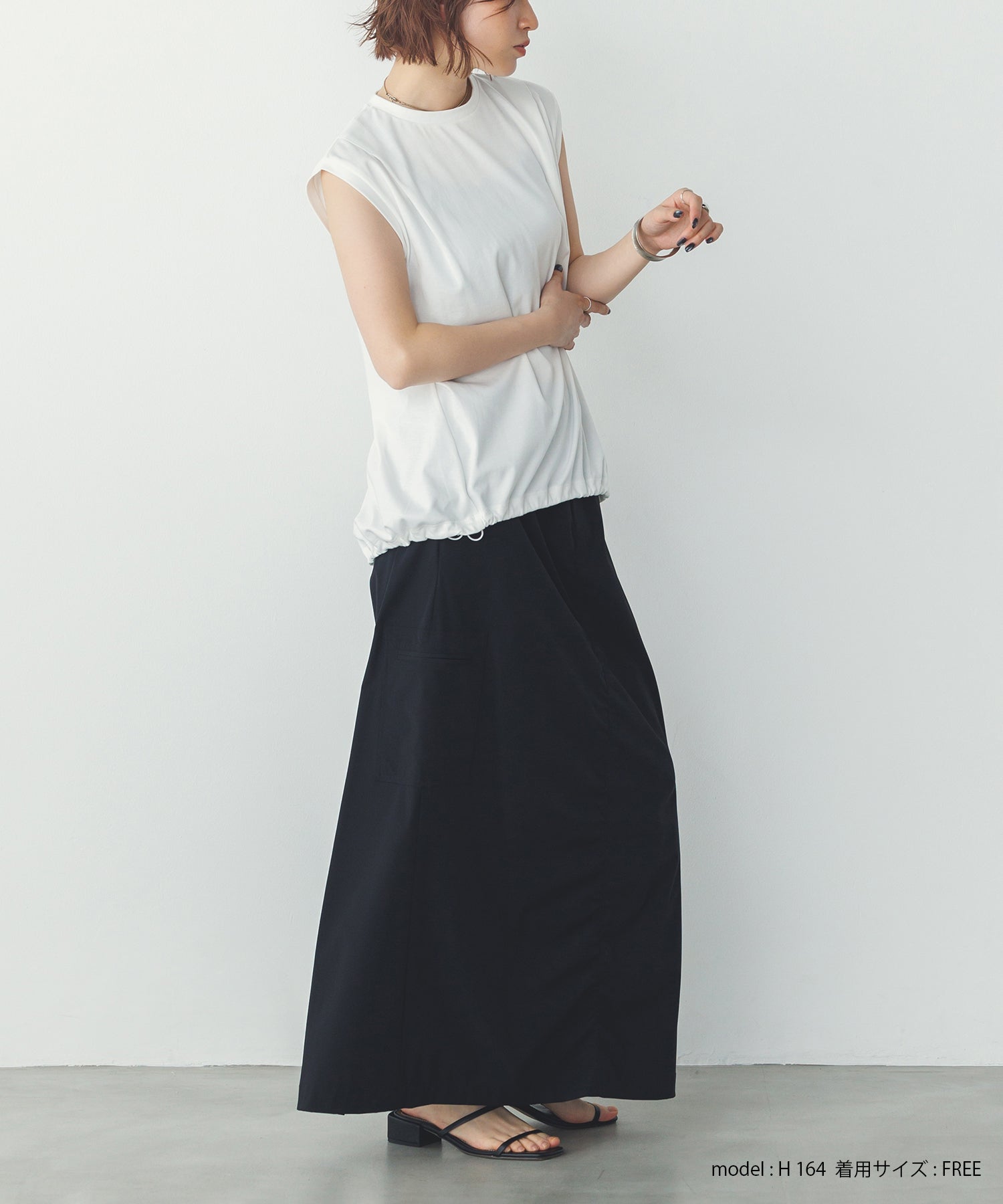 裾バルーン フレンチTシャツ