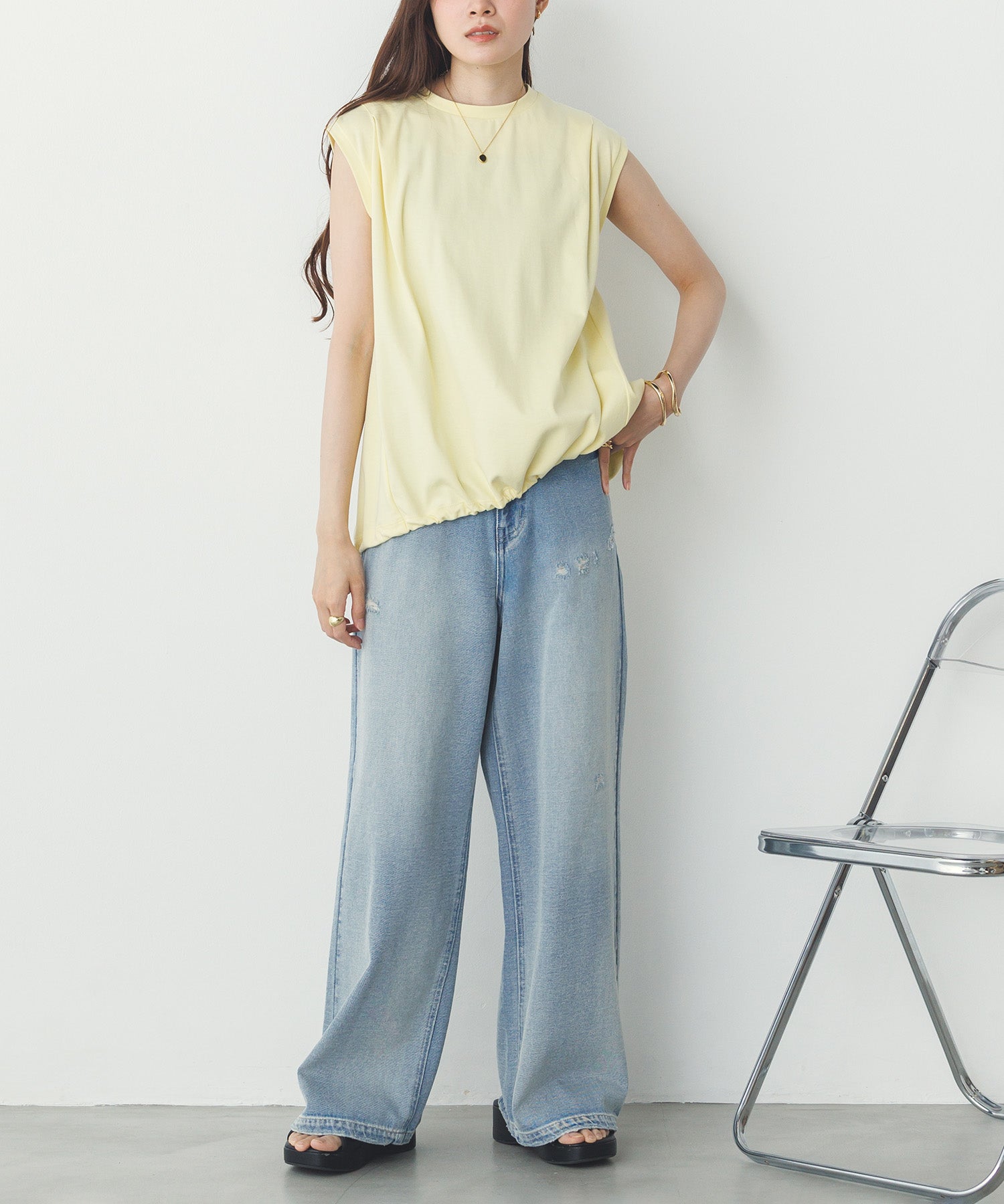 BALLOON FRENCH SLEEVE T-SHIRT
