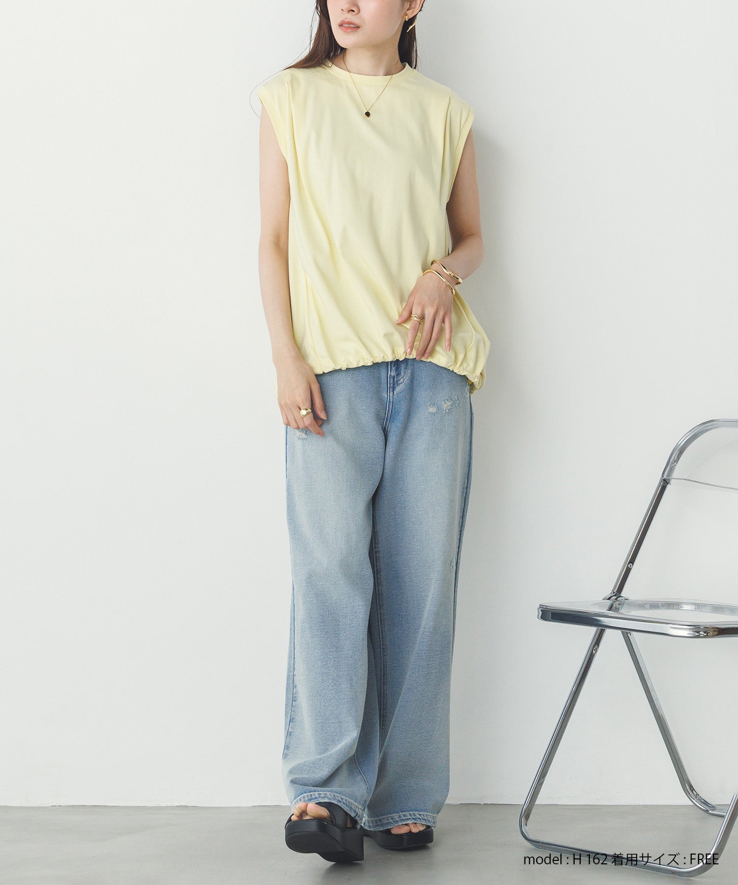 裾バルーン フレンチTシャツ
