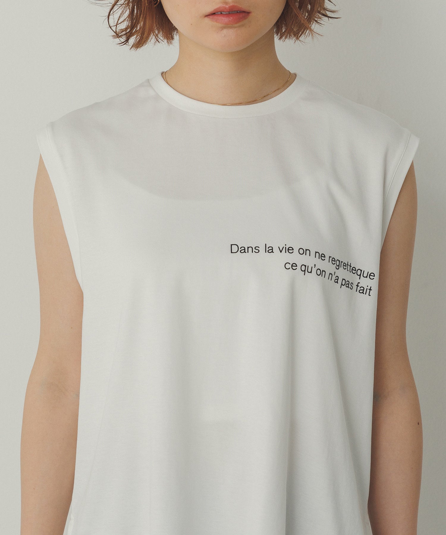 ミニロゴプリント フレンチトップス