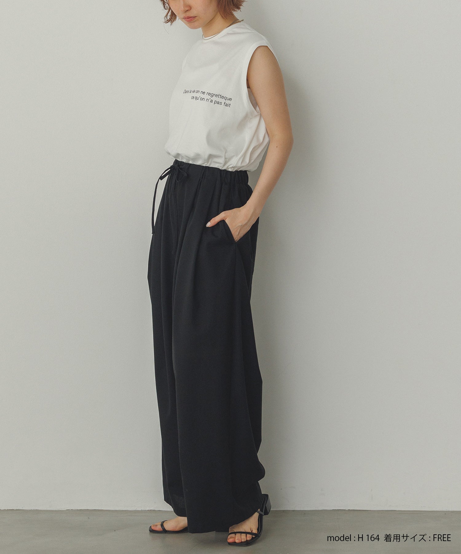 ミニロゴプリント フレンチトップス