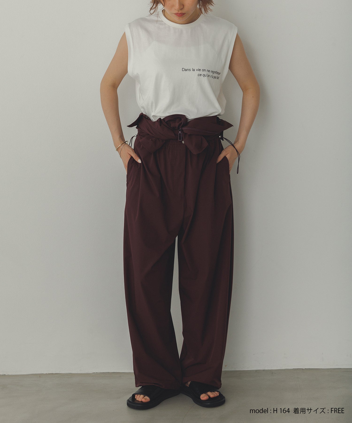 ミニロゴプリント フレンチトップス