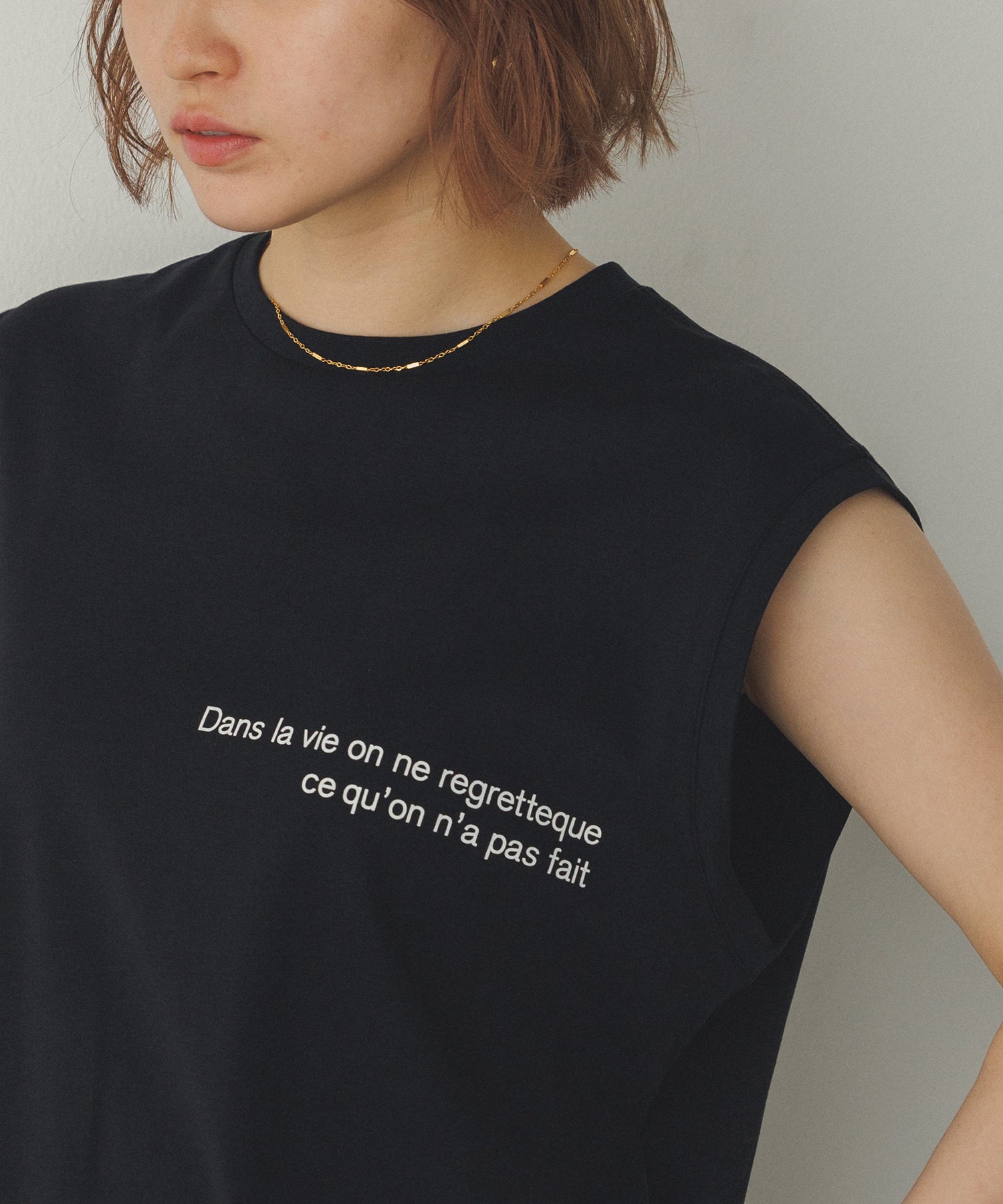 ミニロゴプリント フレンチトップス