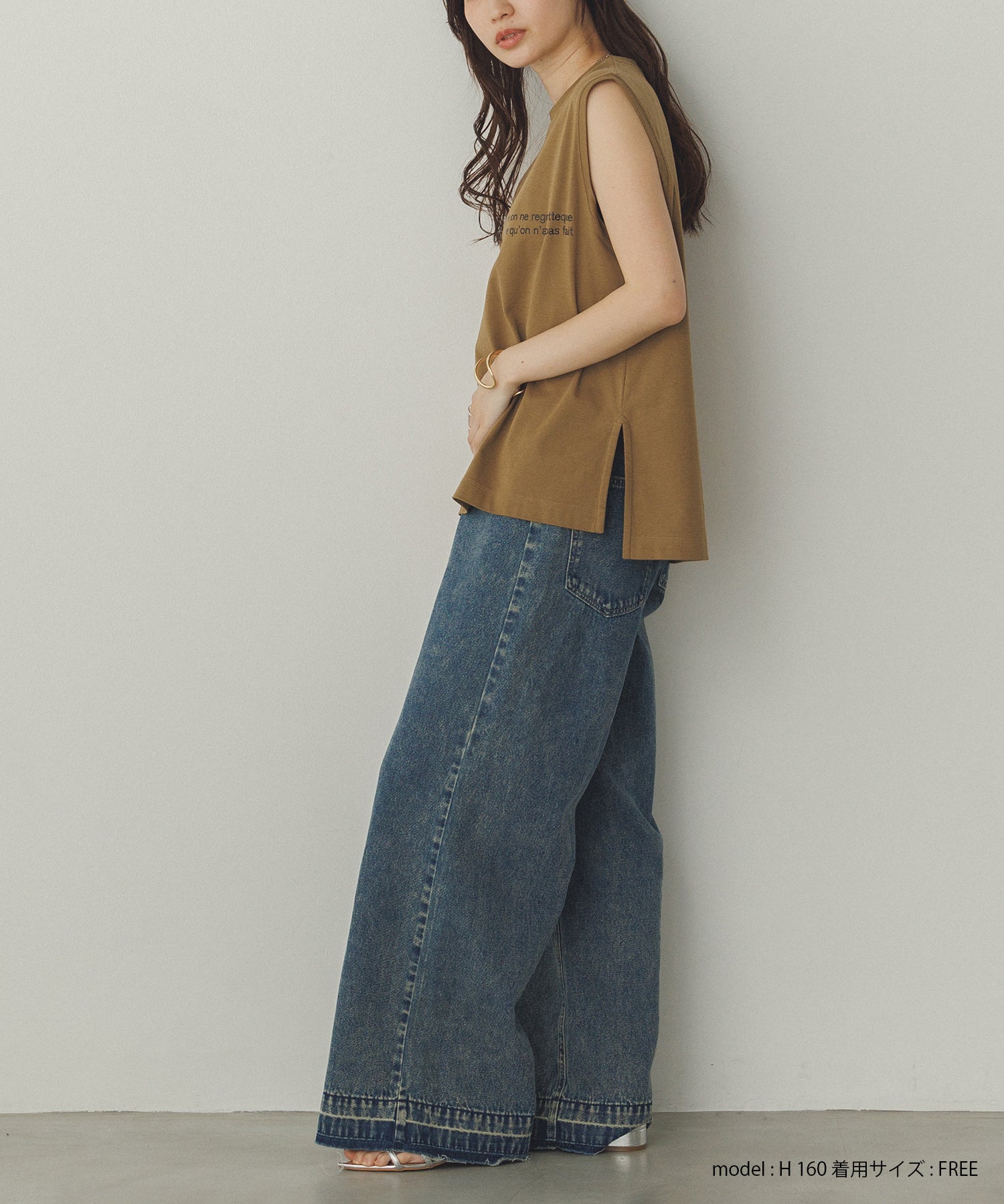 ミニロゴプリント フレンチトップス