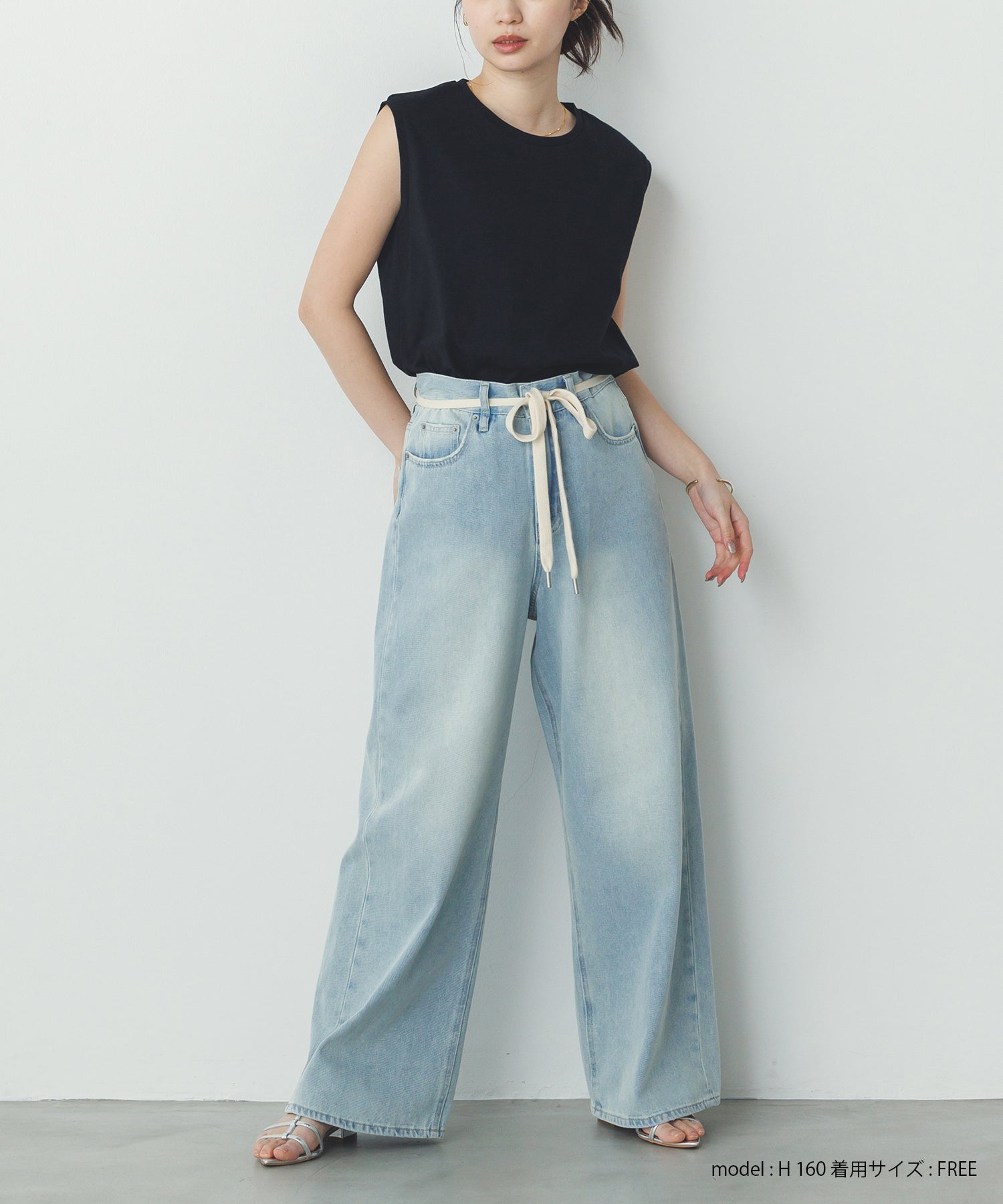 【新色追加】ベーシックノースリーブトップス