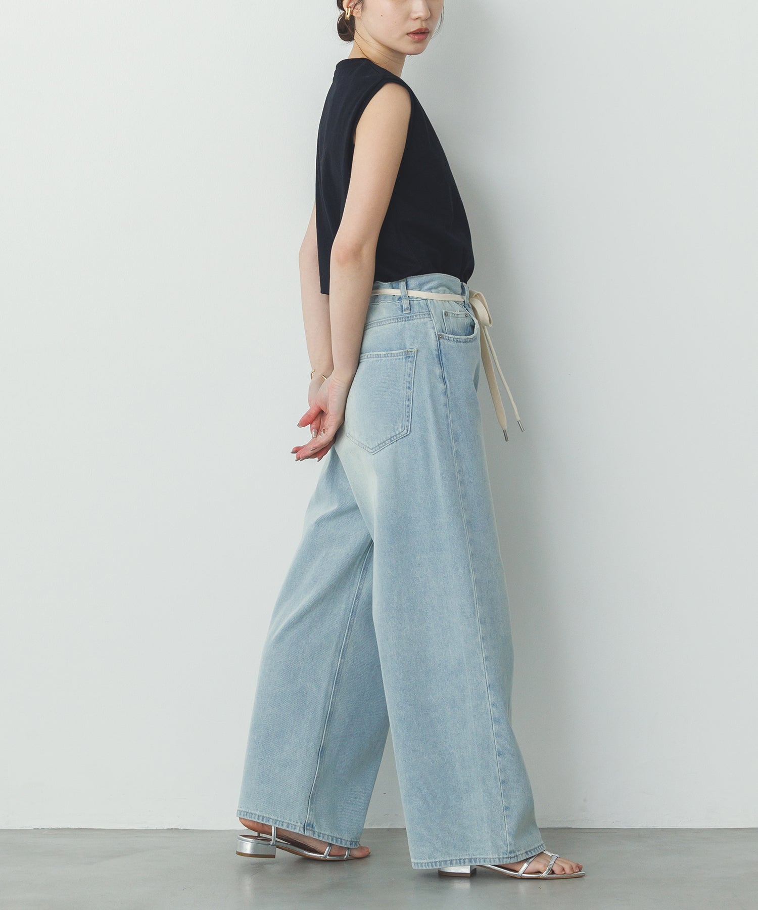 【新色追加】ベーシックノースリーブトップス