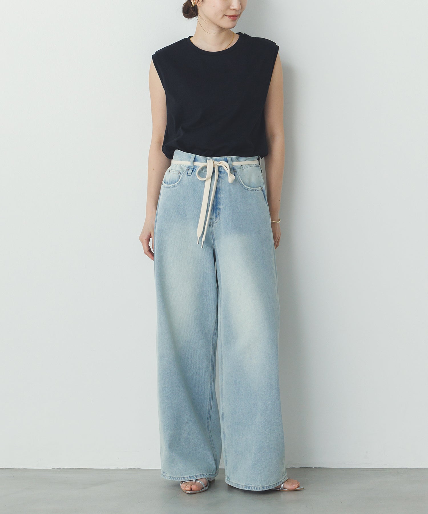 【新色追加】ベーシックノースリーブトップス