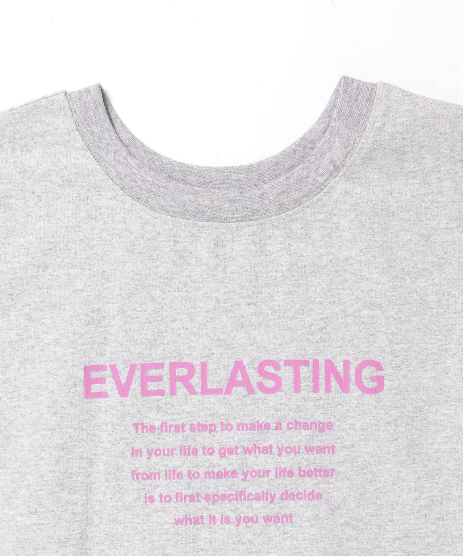 前後2WAY ロゴプリントTシャツ