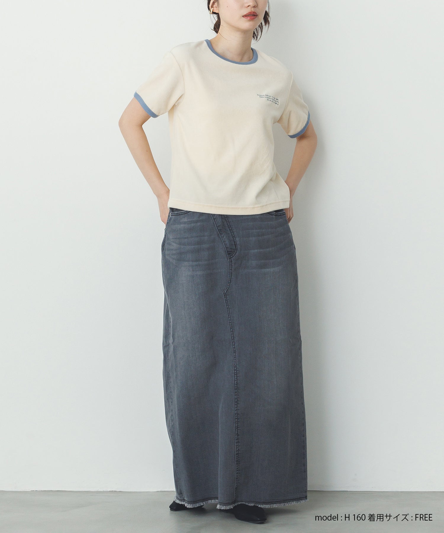 ベロア リンガーTシャツ