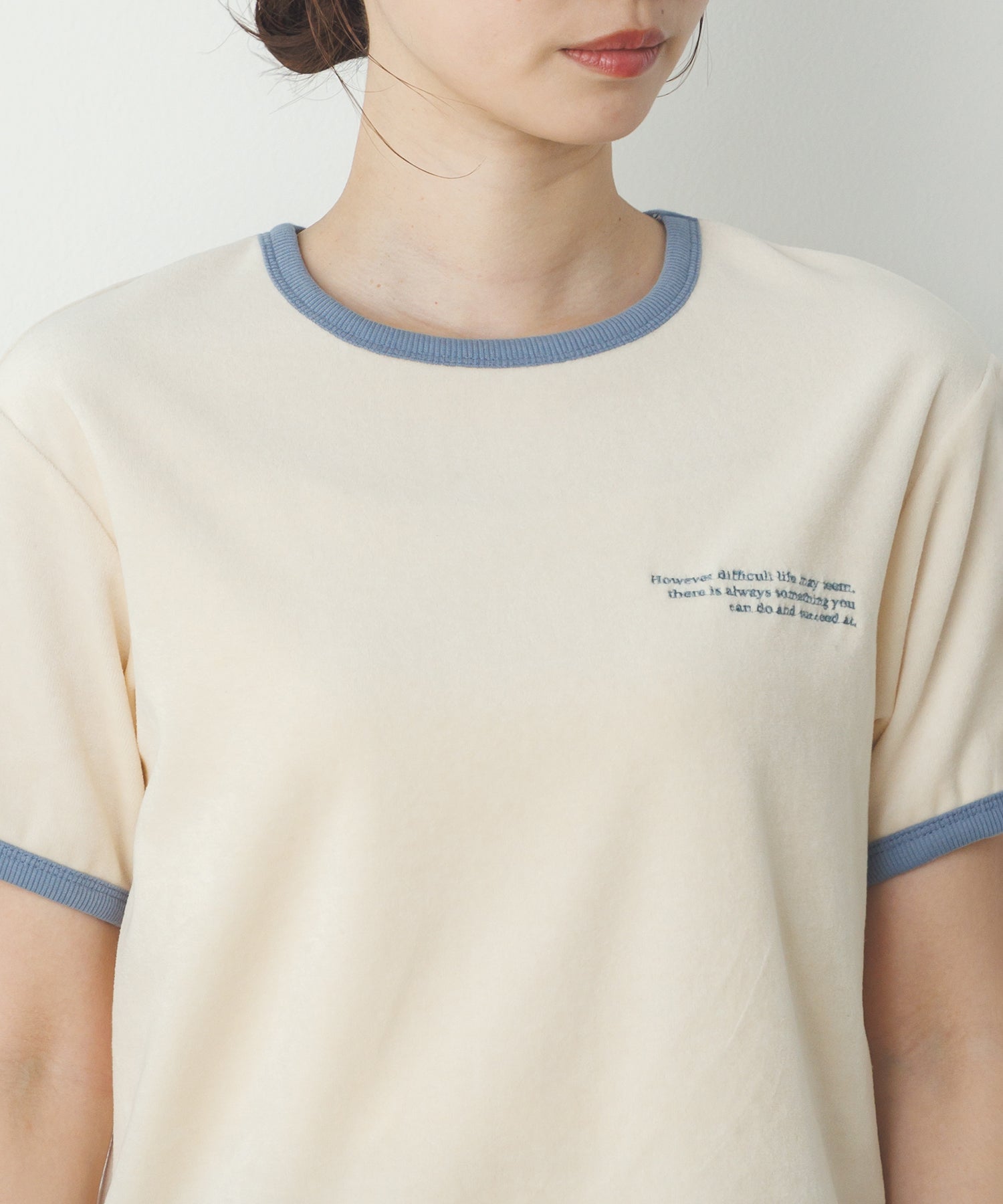 ベロア リンガーTシャツ