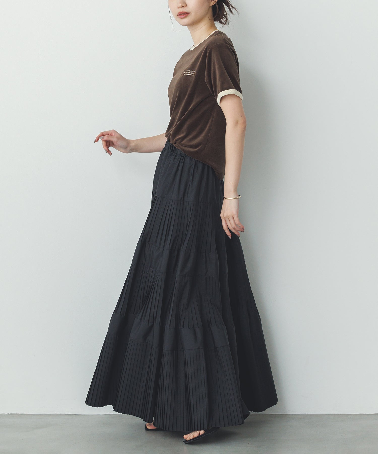 ベロア リンガーTシャツ