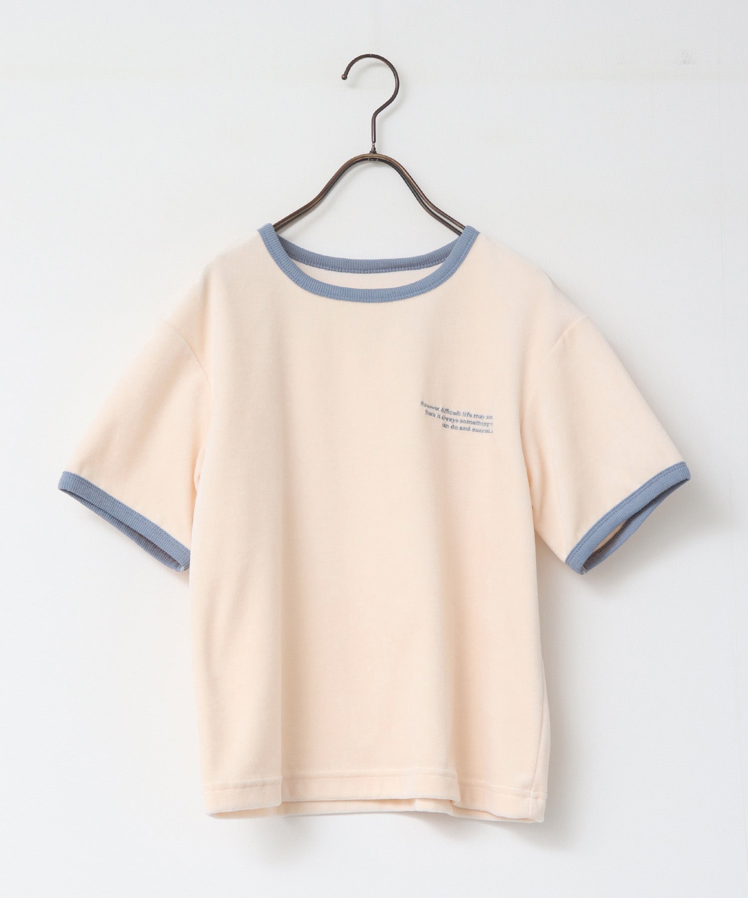 ベロア リンガーTシャツ