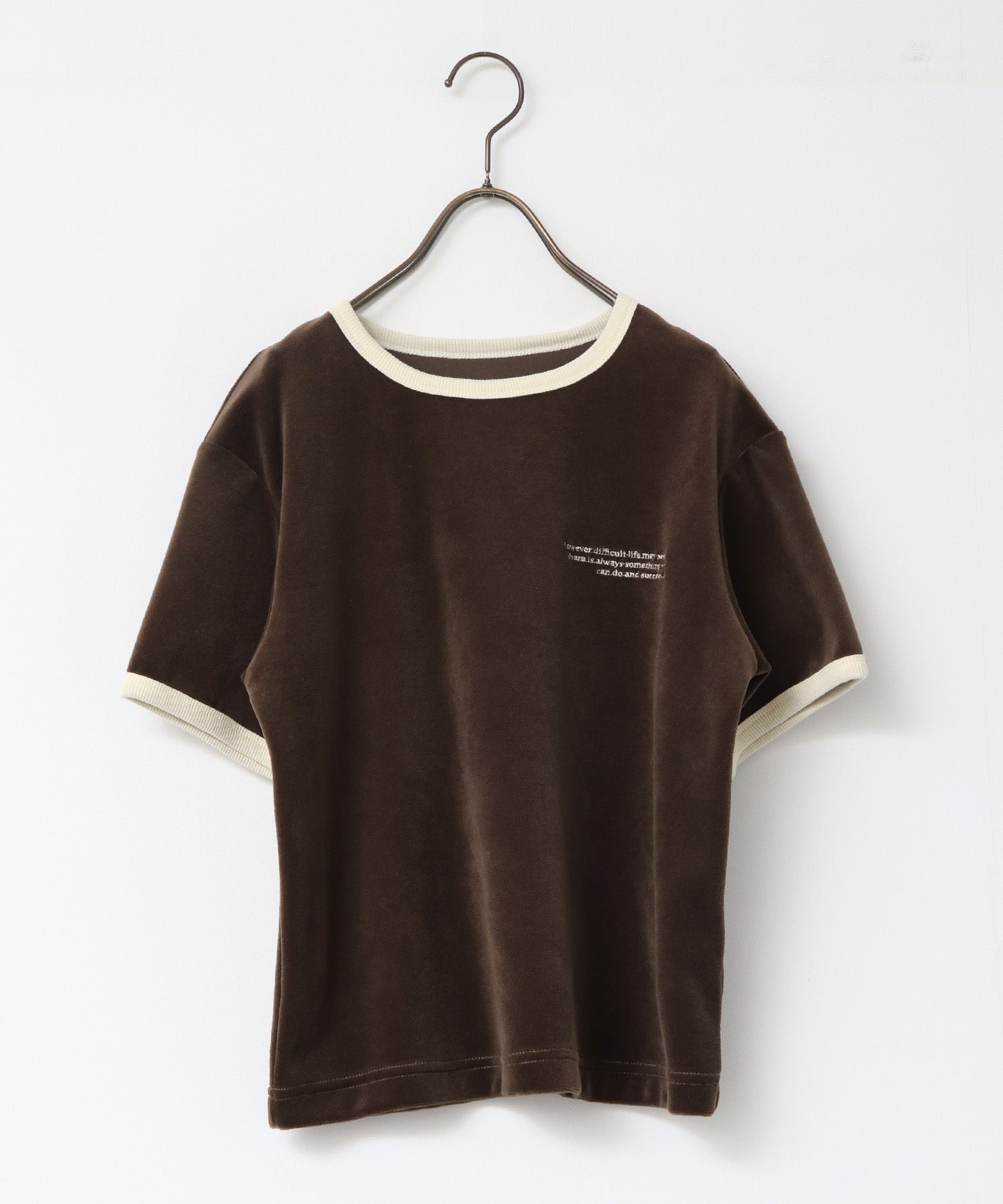 ベロア リンガーTシャツ